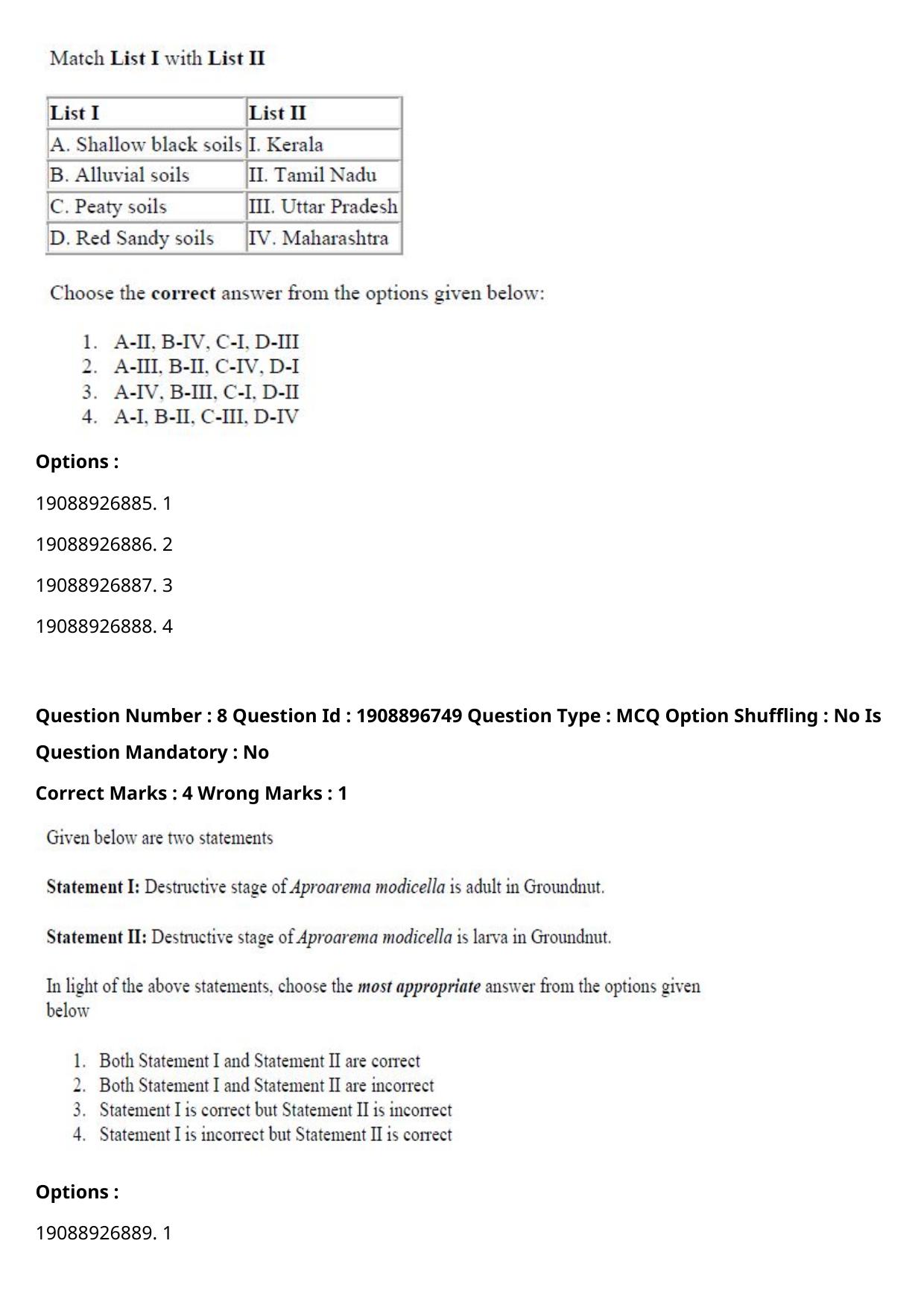 ICAR AIEEA PG 2021 ENTOMOLOGY AND NEMATOLOGY Question Paper - Page 6