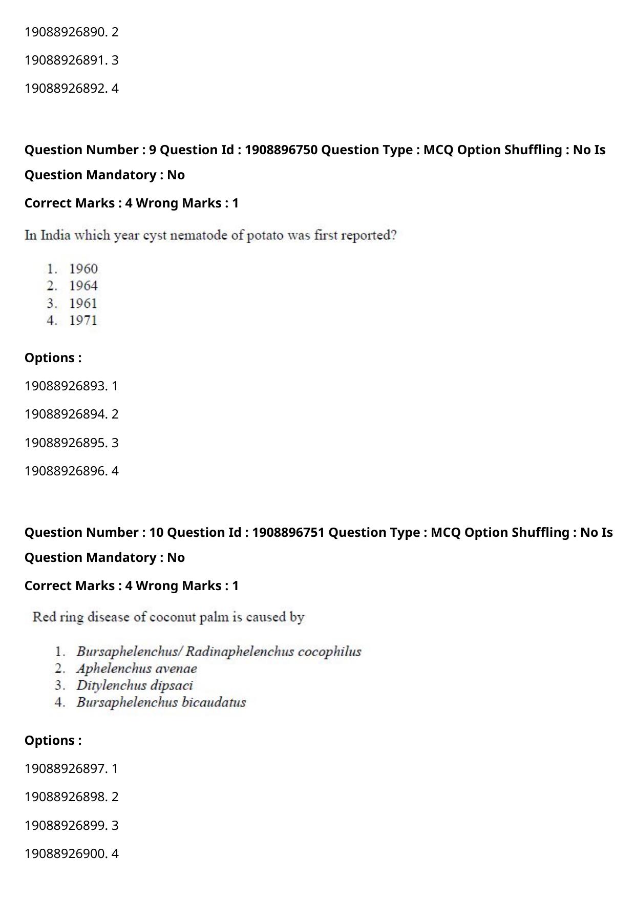 ICAR AIEEA PG 2021 ENTOMOLOGY AND NEMATOLOGY Question Paper - Page 7