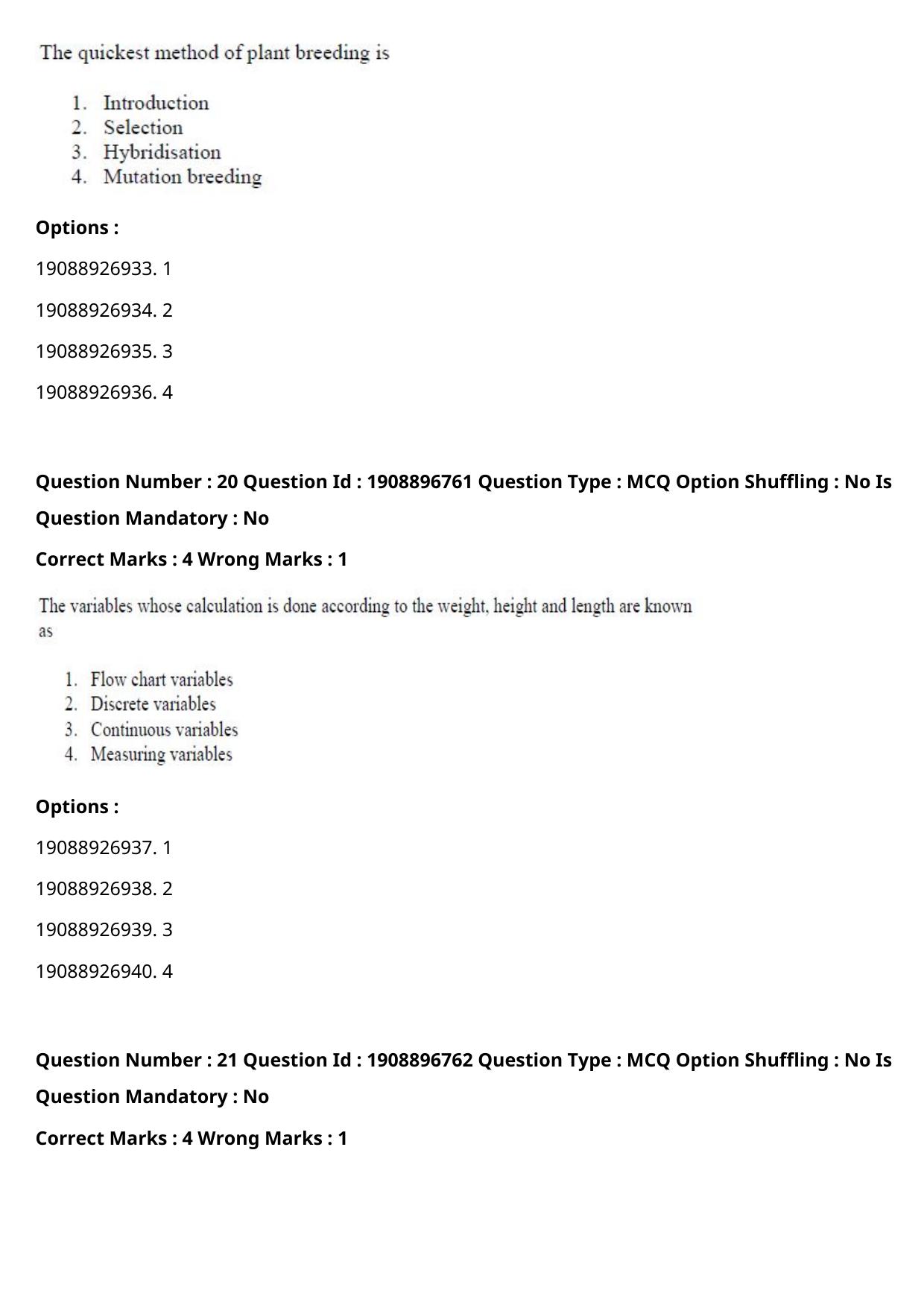 ICAR AIEEA PG 2021 ENTOMOLOGY AND NEMATOLOGY Question Paper - Page 12