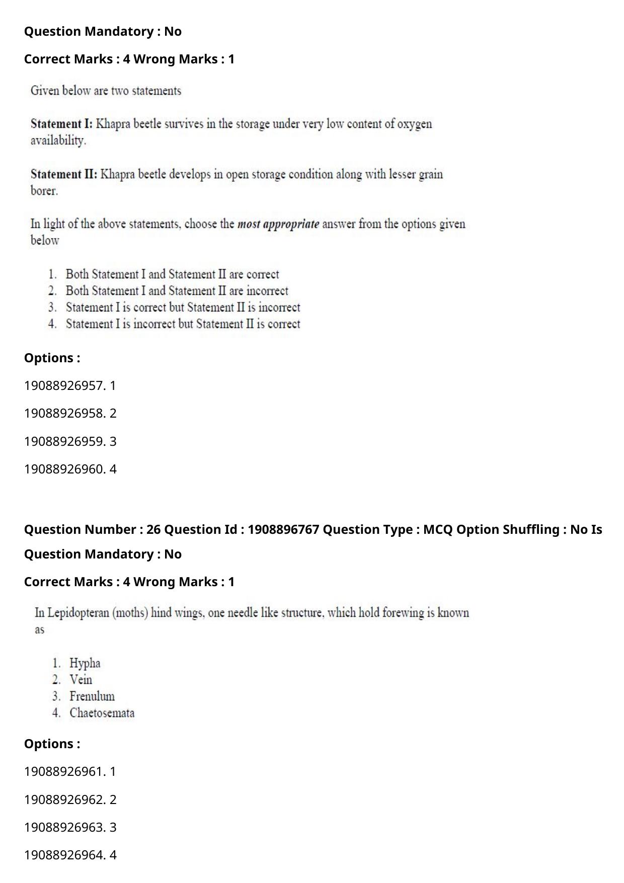 ICAR AIEEA PG 2021 ENTOMOLOGY AND NEMATOLOGY Question Paper - Page 15
