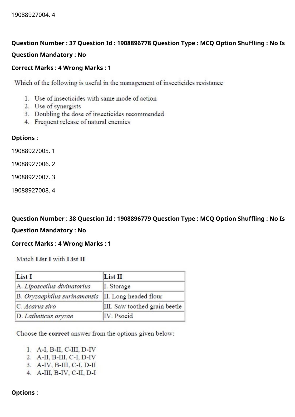 ICAR AIEEA PG 2021 ENTOMOLOGY AND NEMATOLOGY Question Paper - Page 21