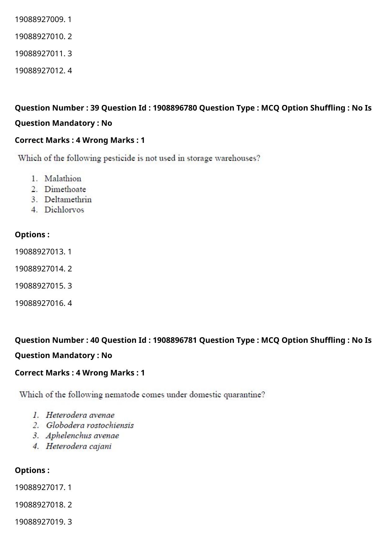 ICAR AIEEA PG 2021 ENTOMOLOGY AND NEMATOLOGY Question Paper - Page 22