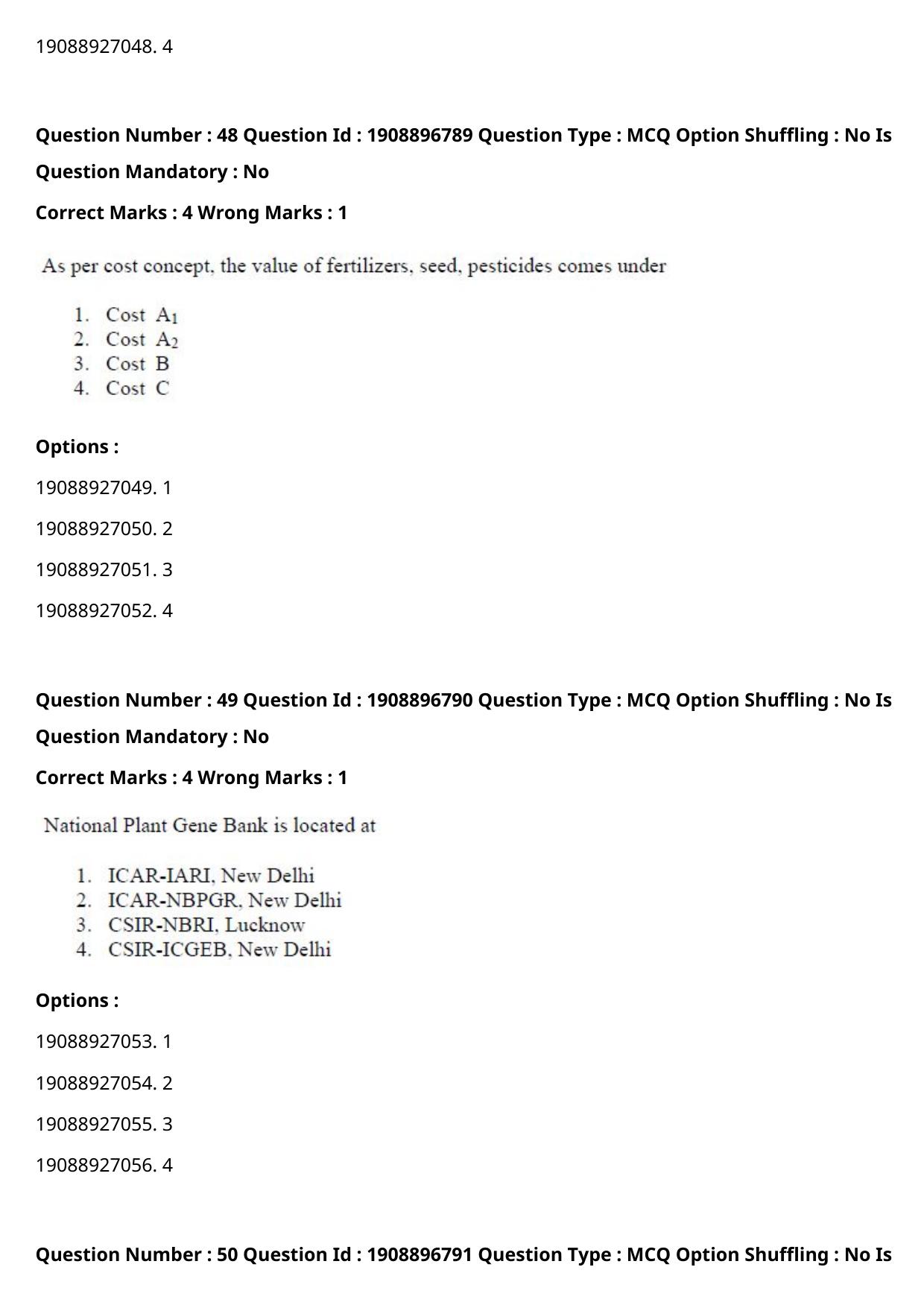 ICAR AIEEA PG 2021 ENTOMOLOGY AND NEMATOLOGY Question Paper - Page 27