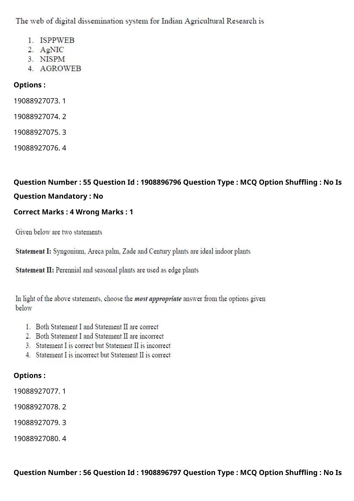 ICAR AIEEA PG 2021 ENTOMOLOGY AND NEMATOLOGY Question Paper - Page 30