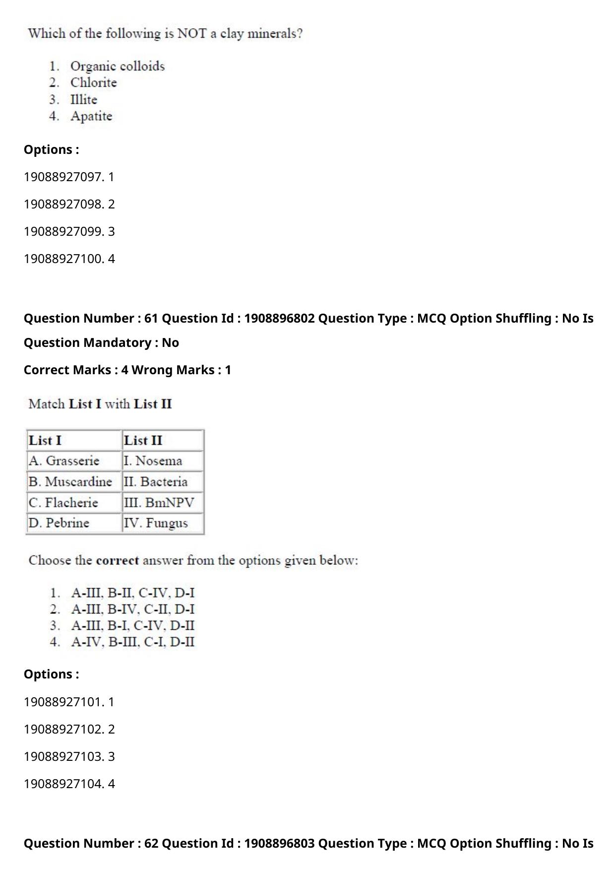 ICAR AIEEA PG 2021 ENTOMOLOGY AND NEMATOLOGY Question Paper - Page 33