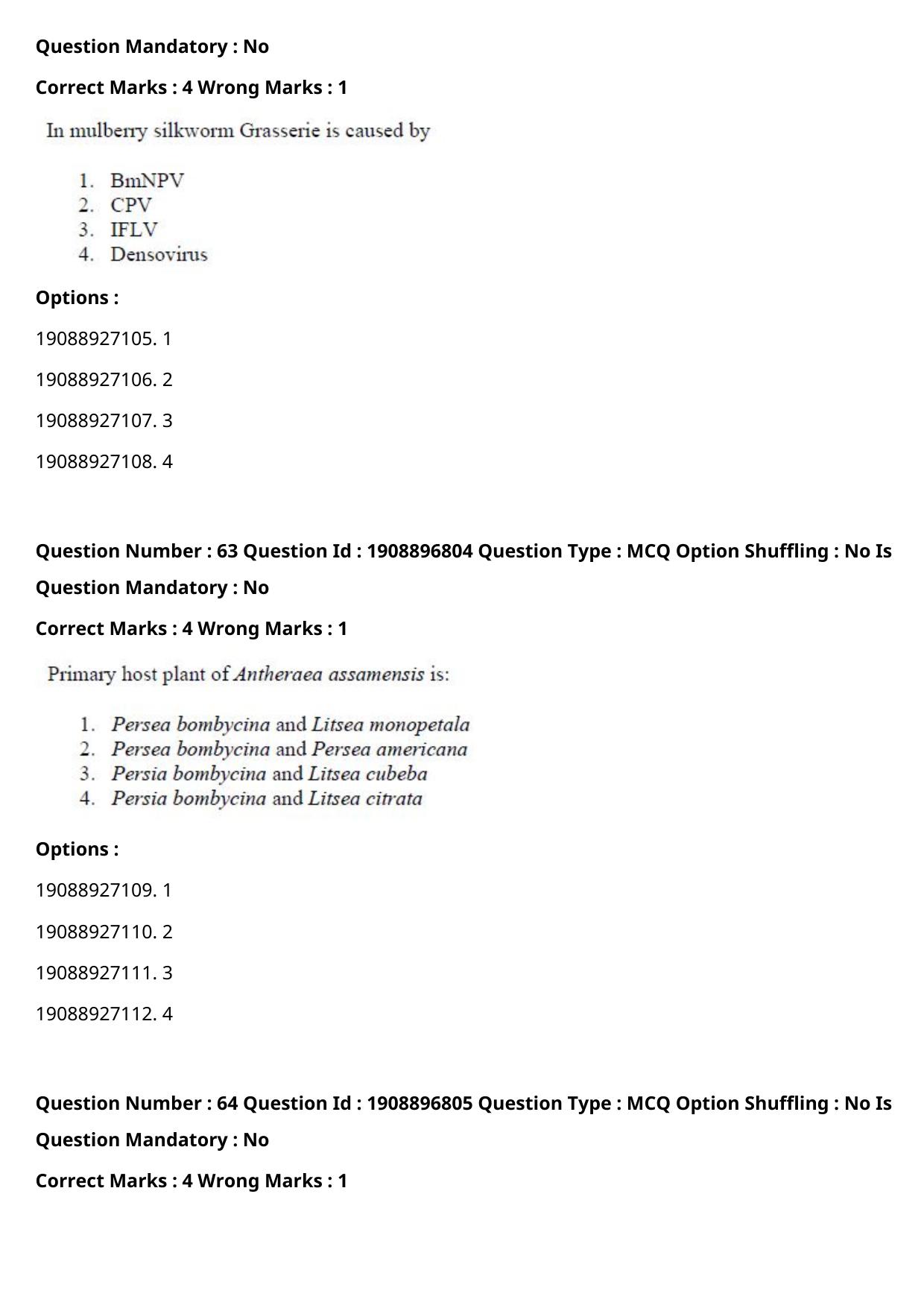 ICAR AIEEA PG 2021 ENTOMOLOGY AND NEMATOLOGY Question Paper - Page 34