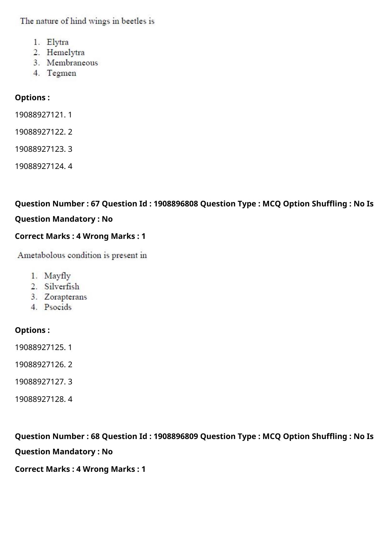 ICAR AIEEA PG 2021 ENTOMOLOGY AND NEMATOLOGY Question Paper - Page 36