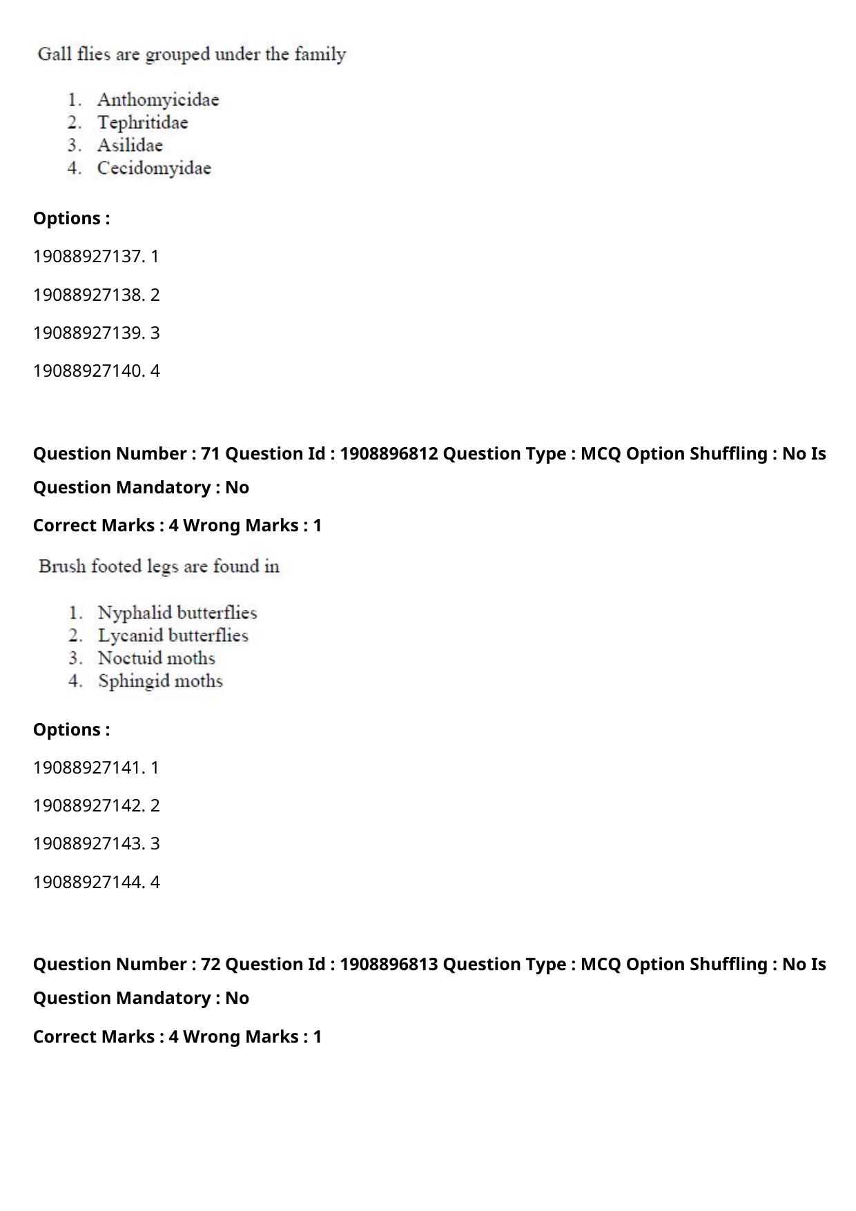 ICAR AIEEA PG 2021 ENTOMOLOGY AND NEMATOLOGY Question Paper - Page 38