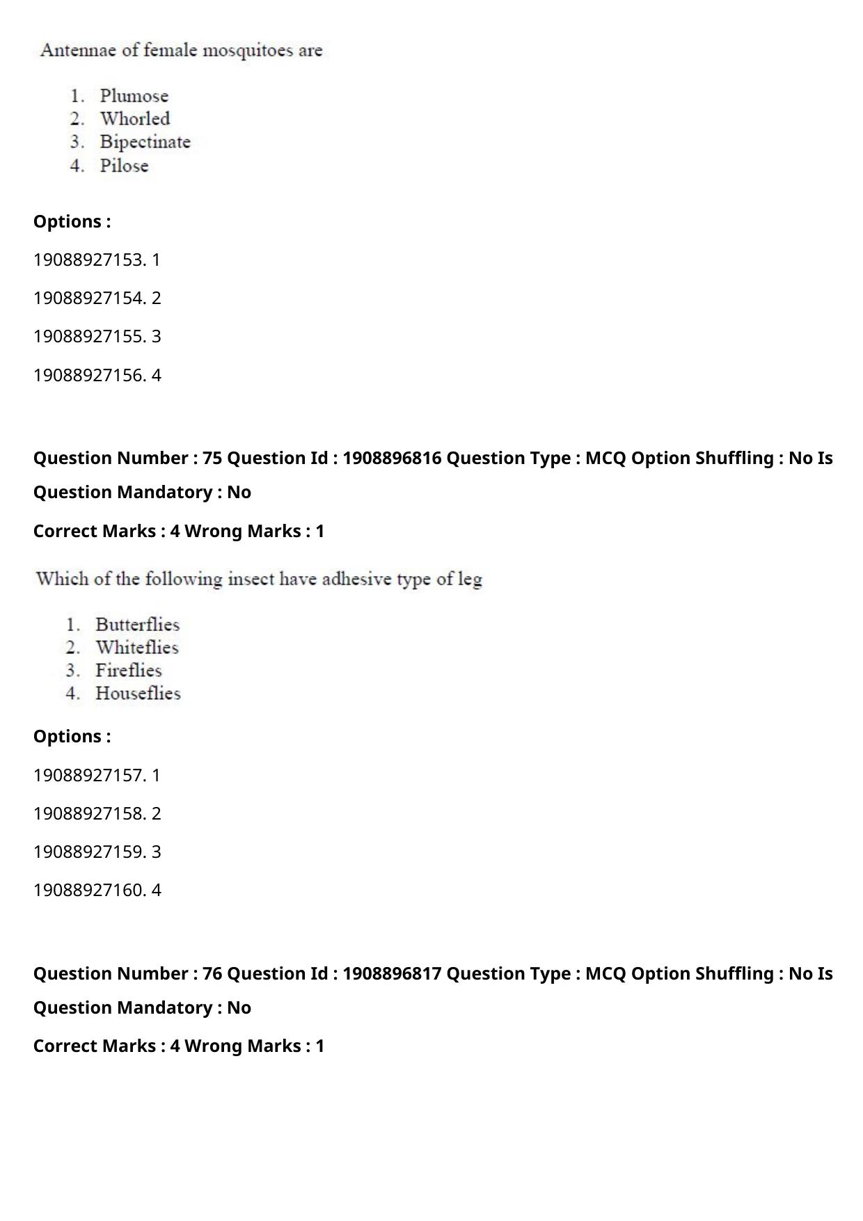 ICAR AIEEA PG 2021 ENTOMOLOGY AND NEMATOLOGY Question Paper - Page 40