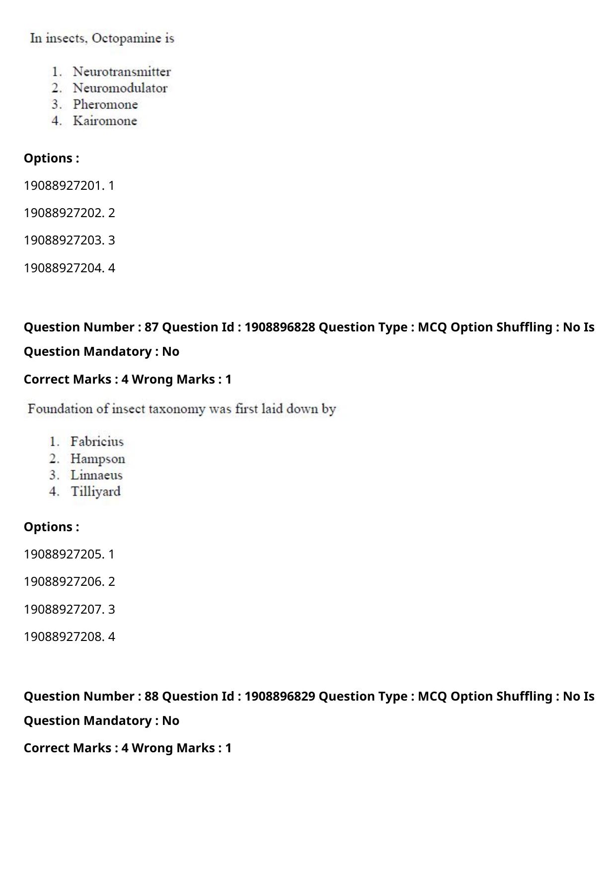 ICAR AIEEA PG 2021 ENTOMOLOGY AND NEMATOLOGY Question Paper - Page 46