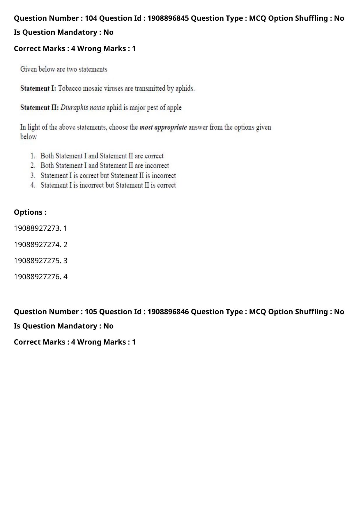 ICAR AIEEA PG 2021 ENTOMOLOGY AND NEMATOLOGY Question Paper - Page 55