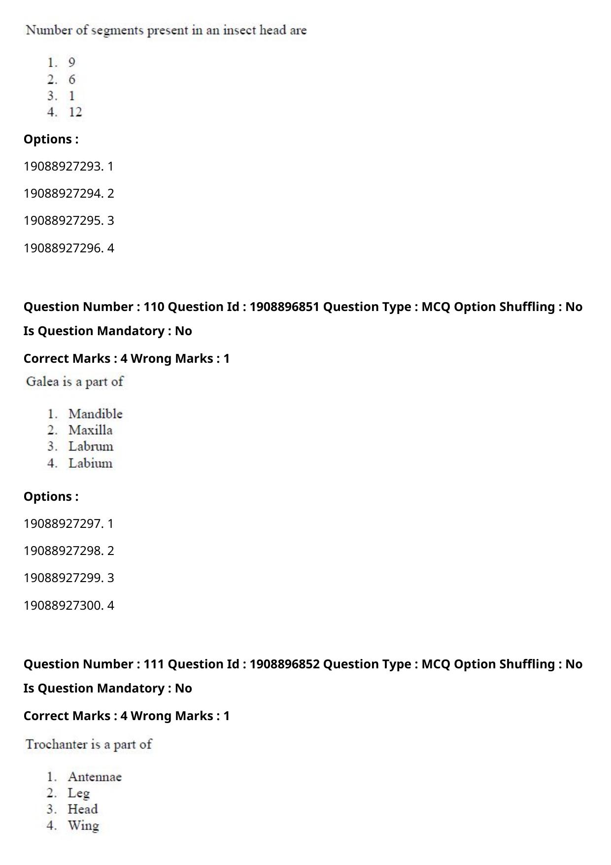 ICAR AIEEA PG 2021 ENTOMOLOGY AND NEMATOLOGY Question Paper - Page 58