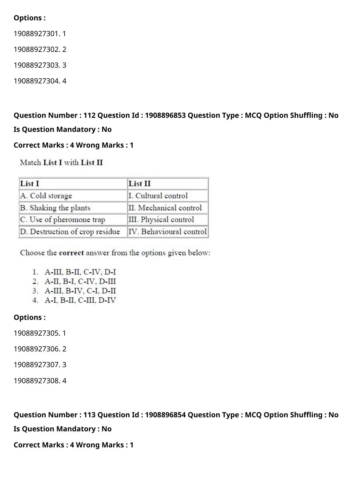 ICAR AIEEA PG 2021 ENTOMOLOGY AND NEMATOLOGY Question Paper - Page 59