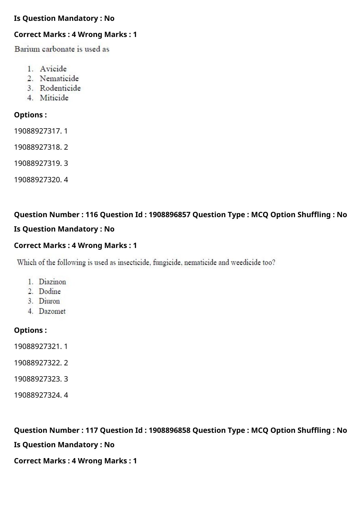 ICAR AIEEA PG 2021 ENTOMOLOGY AND NEMATOLOGY Question Paper - Page 61