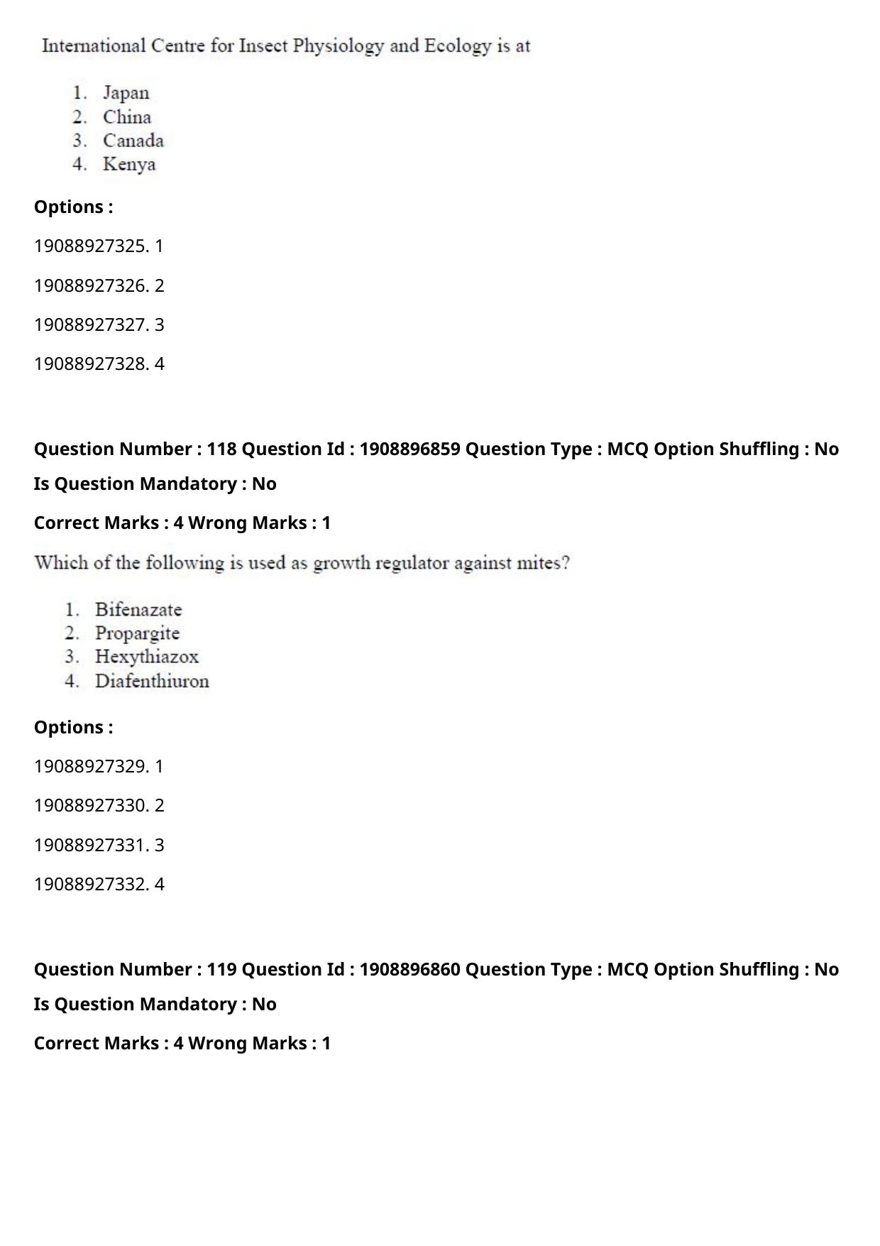 ICAR AIEEA PG 2021 ENTOMOLOGY AND NEMATOLOGY Question Paper - Page 62