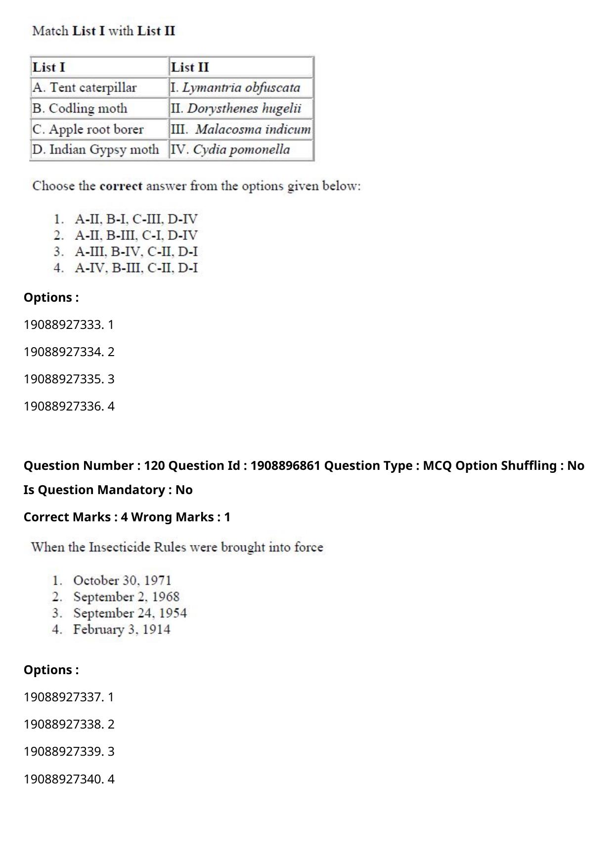 ICAR AIEEA PG 2021 ENTOMOLOGY AND NEMATOLOGY Question Paper - Page 63