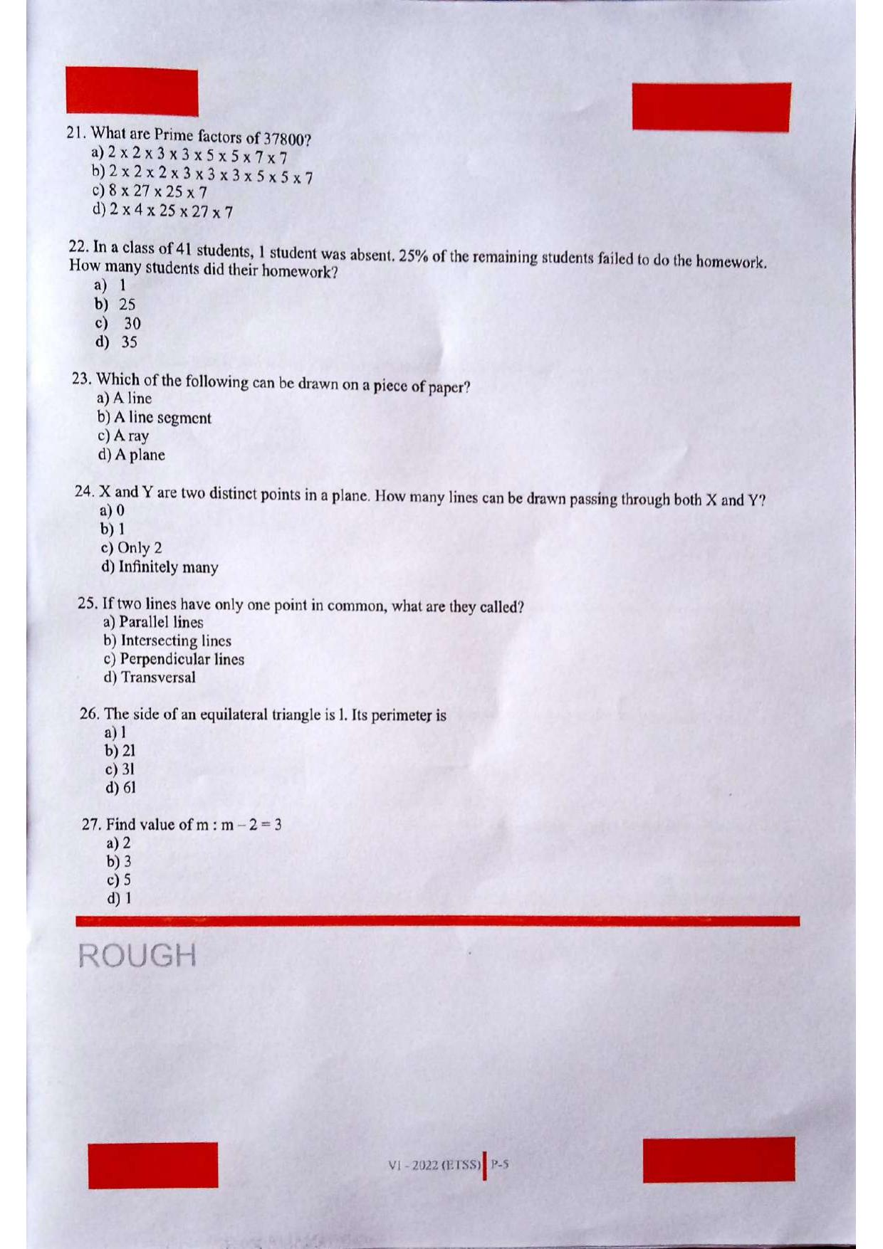 JKSSEE 2022 Class 6  PaperQuestion - Page 5
