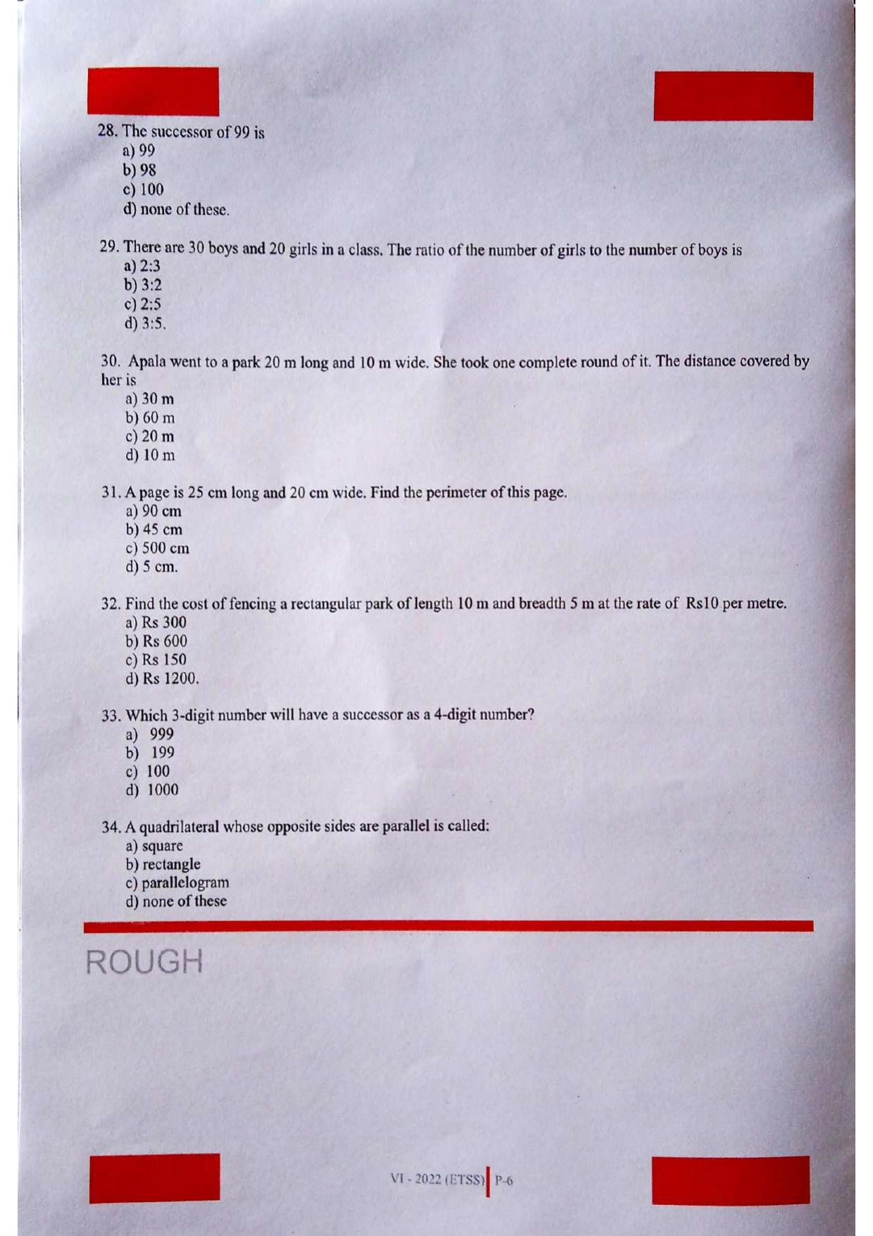 JKSSEE 2022 Class 6  PaperQuestion - Page 6