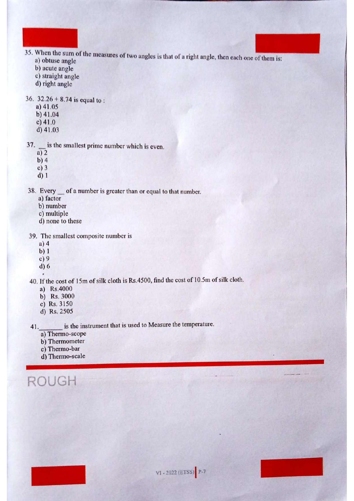 JKSSEE 2022 Class 6  PaperQuestion - Page 7