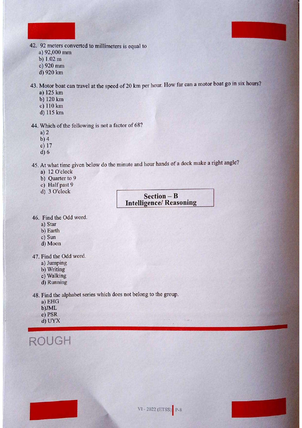 JKSSEE 2022 Class 6  PaperQuestion - Page 8
