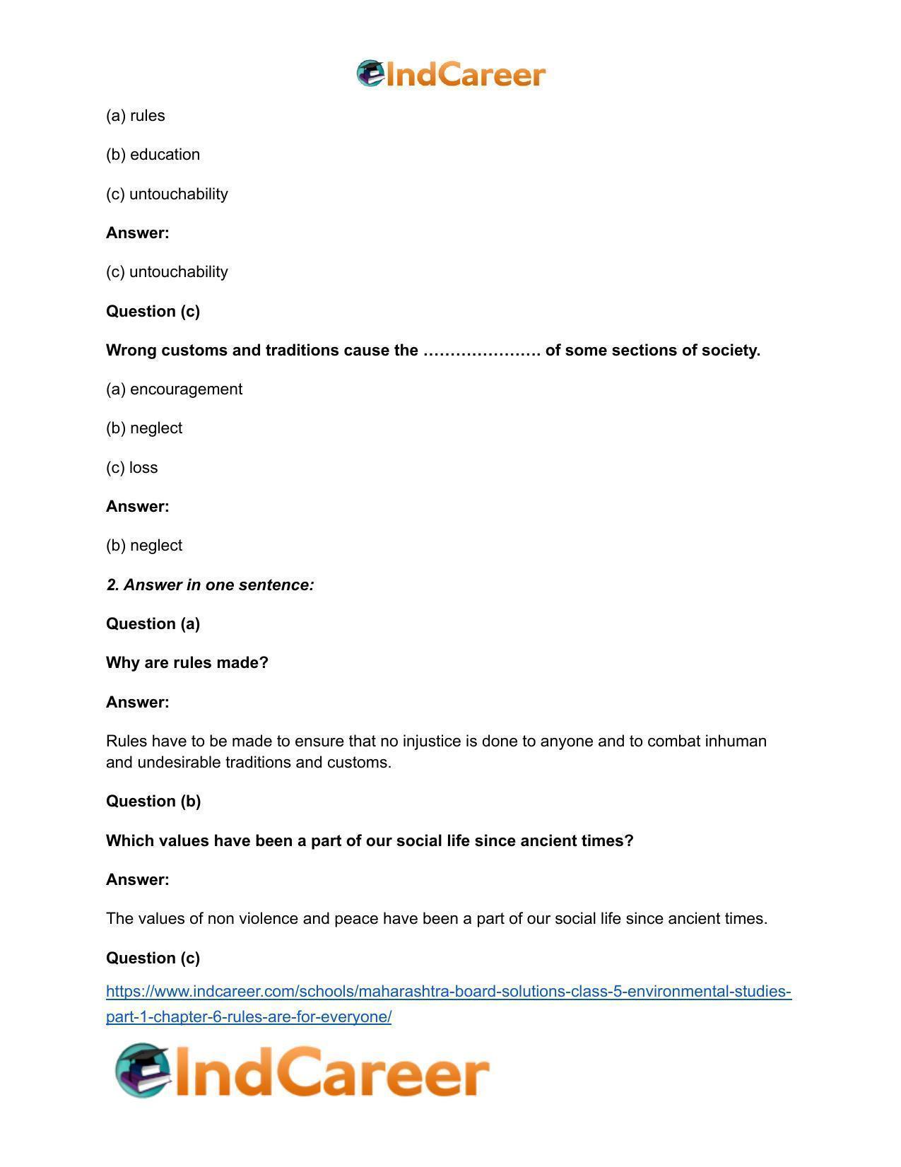 Maharashtra Board Solutions Class 5-Environmental Studies (Part 1): Chapter 6- Rules are for Everyone - Page 3