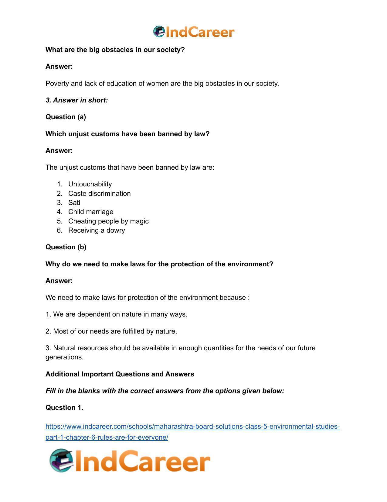 Maharashtra Board Solutions Class 5-Environmental Studies (Part 1): Chapter 6- Rules are for Everyone - Page 4