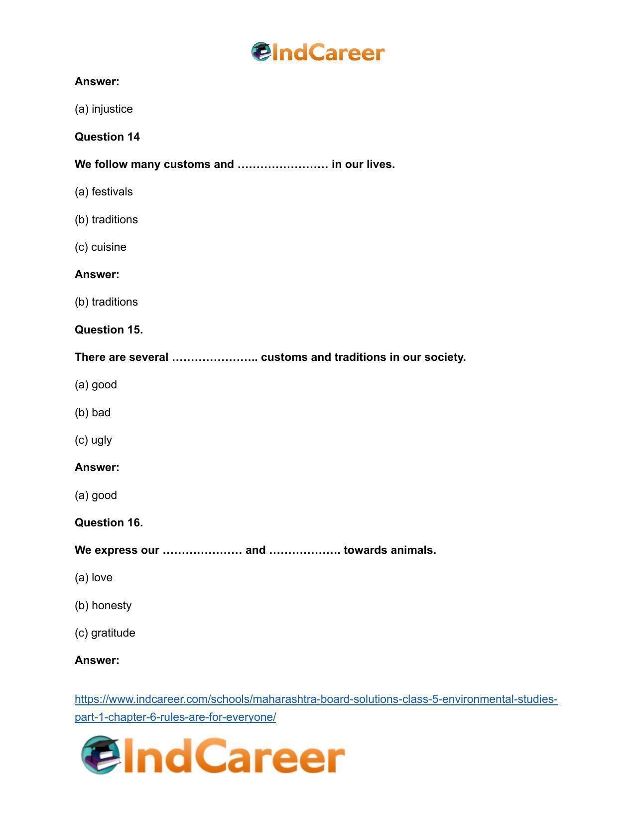 Maharashtra Board Solutions Class 5-Environmental Studies (Part 1): Chapter 6- Rules are for Everyone - Page 9