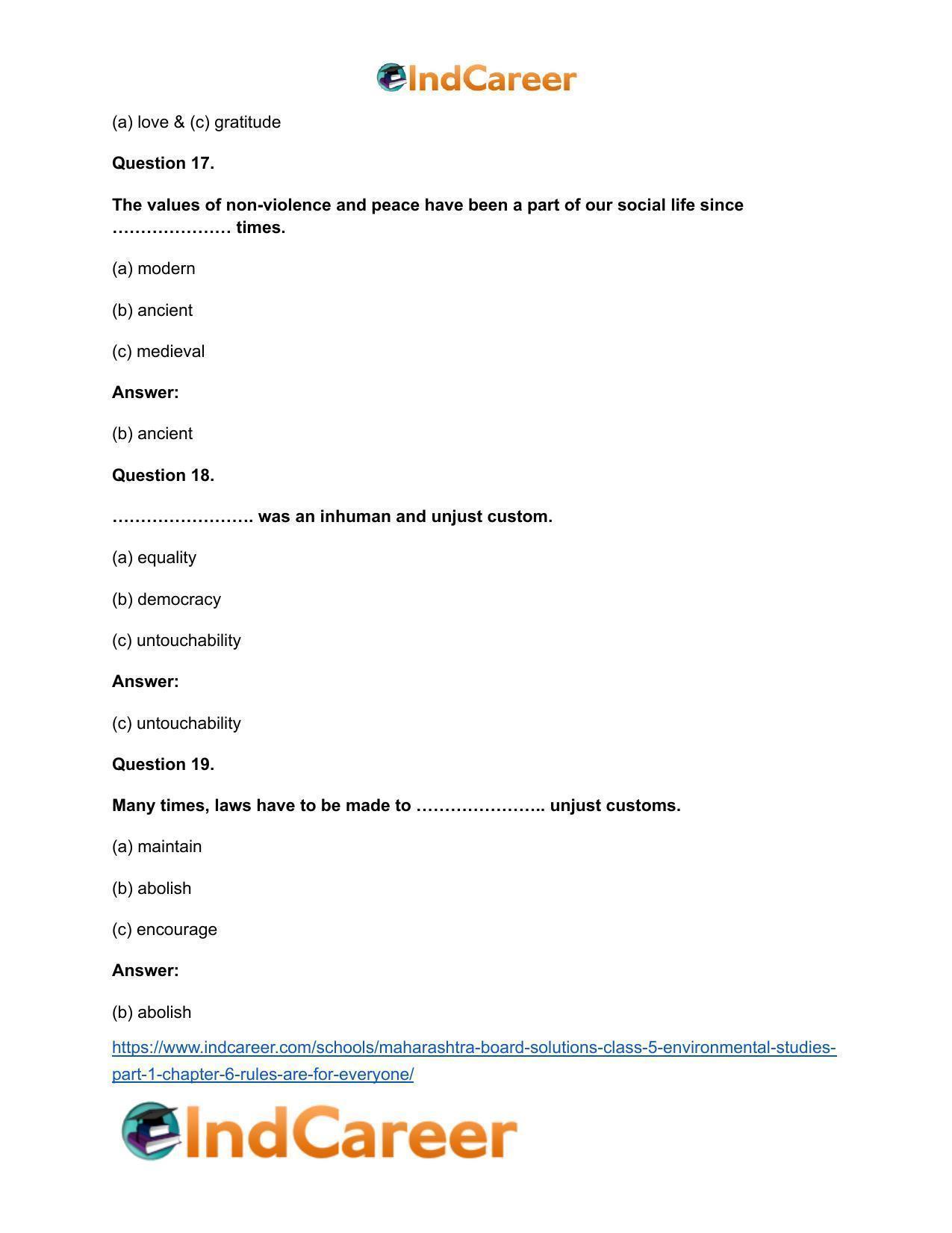 Maharashtra Board Solutions Class 5-Environmental Studies (Part 1): Chapter 6- Rules are for Everyone - Page 10