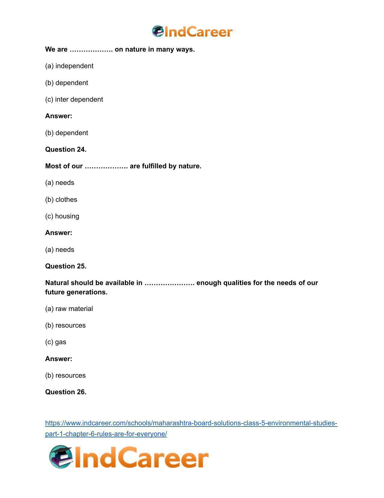 Maharashtra Board Solutions Class 5-Environmental Studies (Part 1): Chapter 6- Rules are for Everyone - Page 12