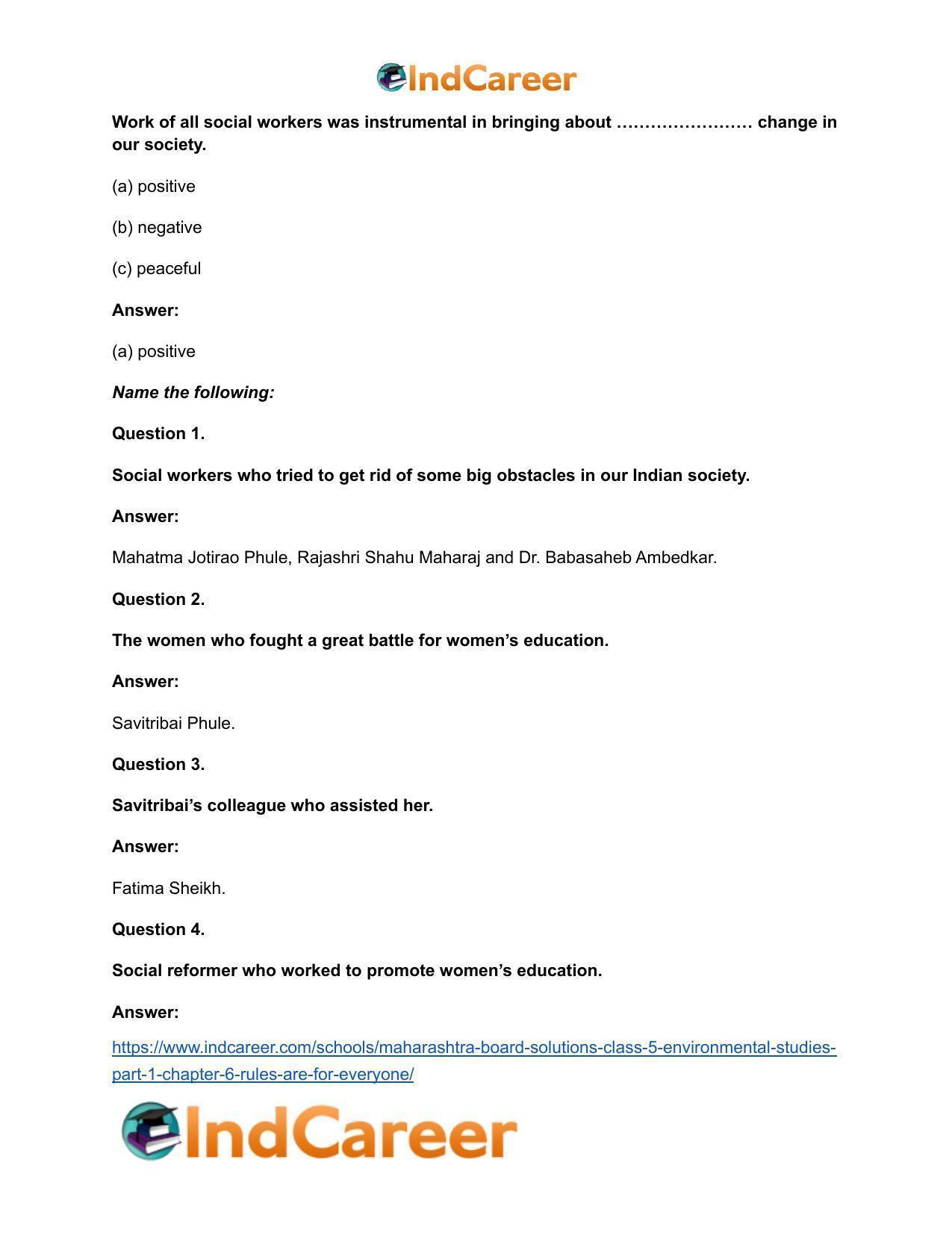 Maharashtra Board Solutions Class 5-Environmental Studies (Part 1): Chapter 6- Rules are for Everyone - Page 13