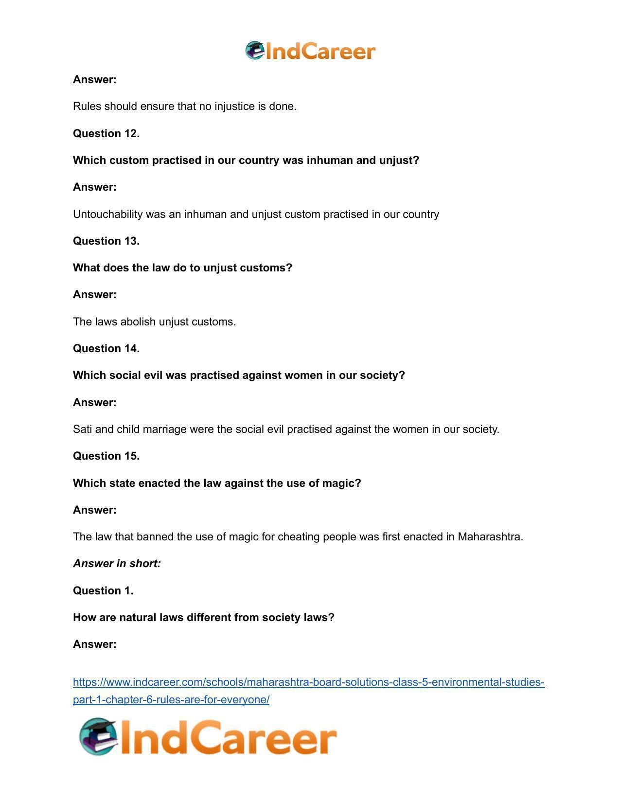 Maharashtra Board Solutions Class 5-Environmental Studies (Part 1): Chapter 6- Rules are for Everyone - Page 16