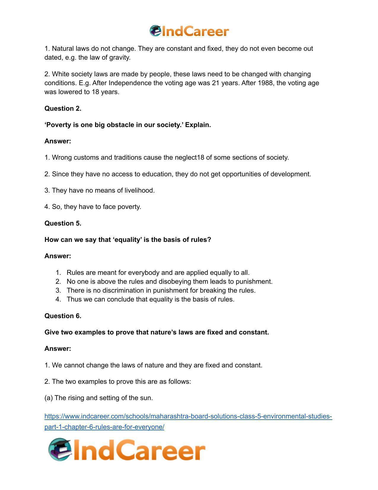 Maharashtra Board Solutions Class 5-Environmental Studies (Part 1): Chapter 6- Rules are for Everyone - Page 17