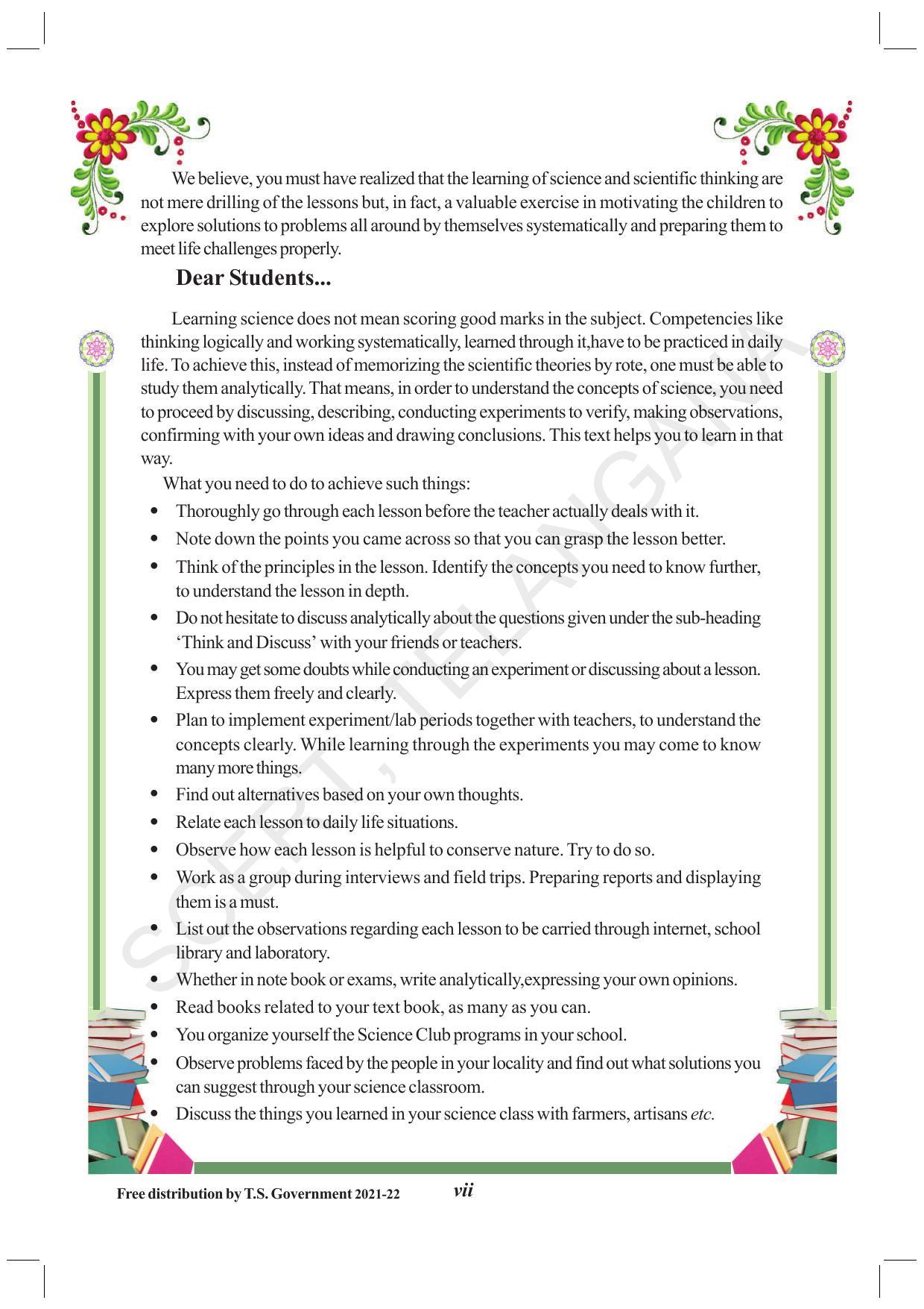 TS SCERT Class 9 Physical Science (English Medium) Text Book - Page 9