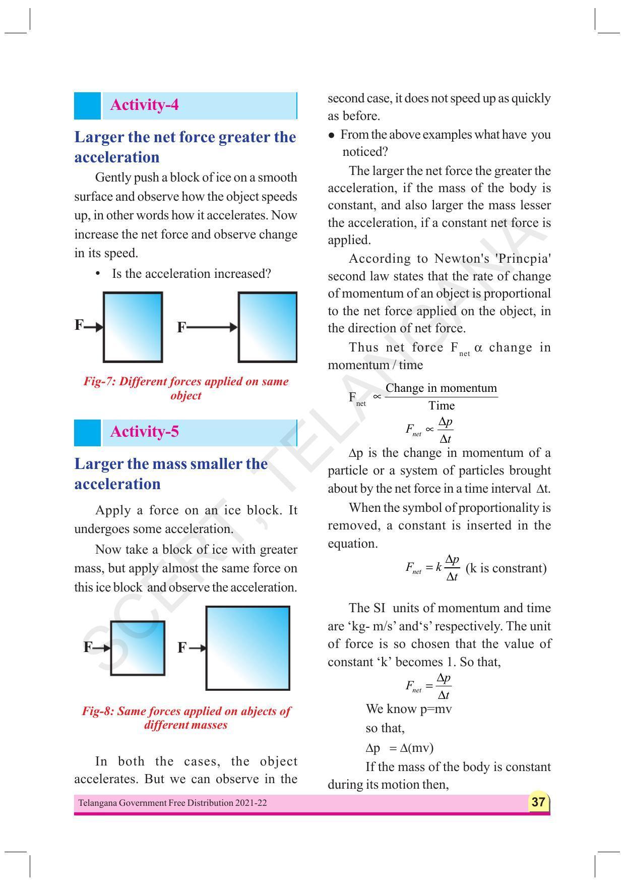 TS SCERT Class 9 Physical Science (English Medium) Text Book - Page 49