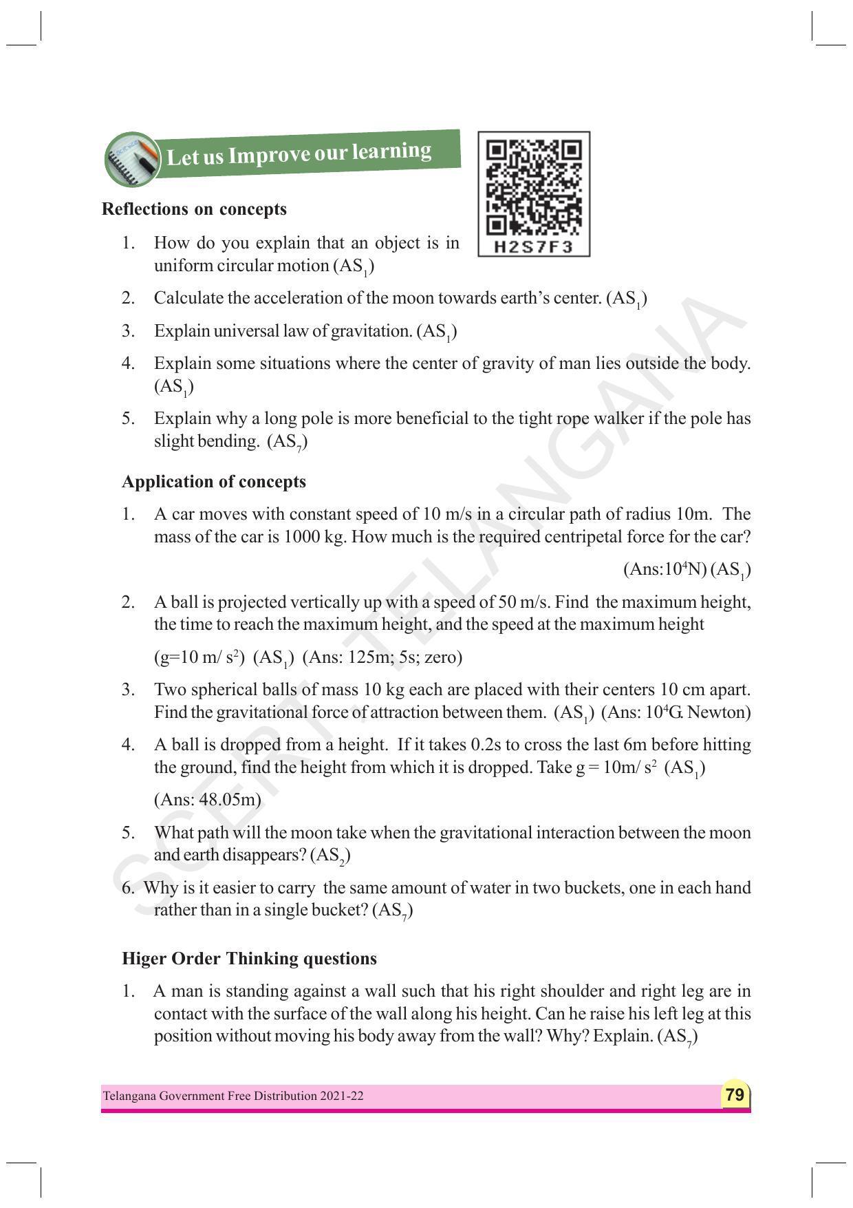 TS SCERT Class 9 Physical Science (English Medium) Text Book - Page 91