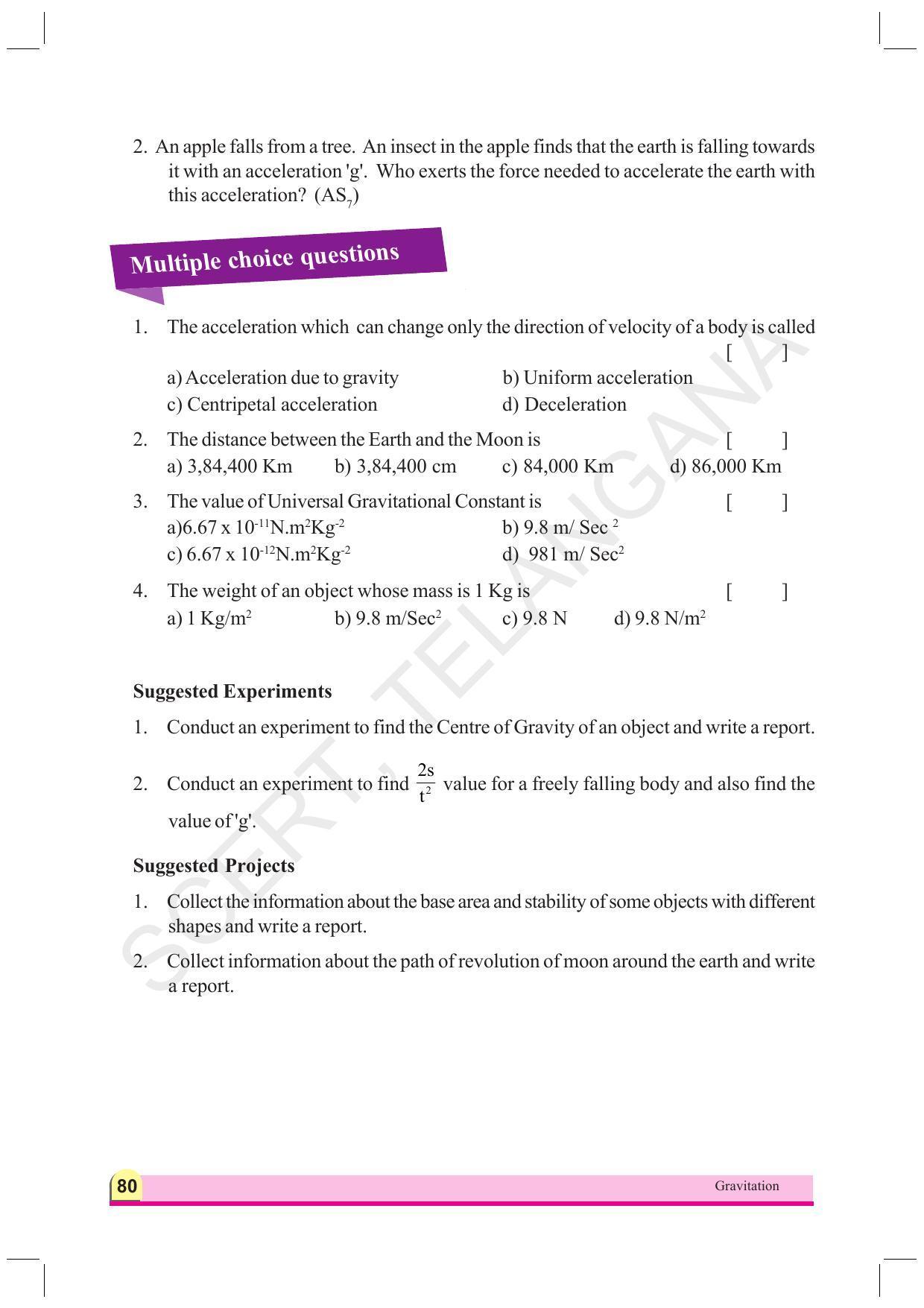 TS SCERT Class 9 Physical Science (English Medium) Text Book - Page 92