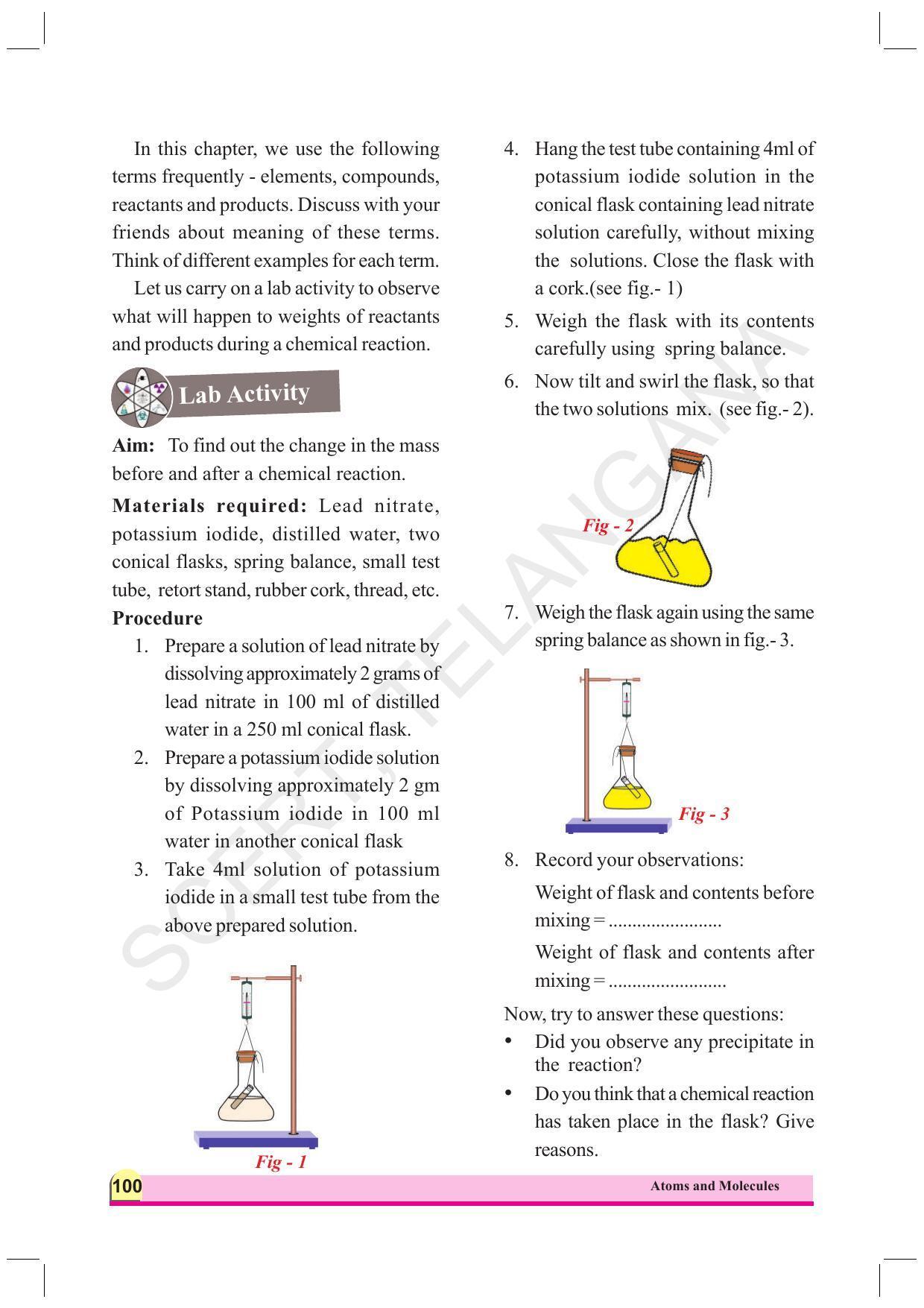 TS SCERT Class 9 Physical Science (English Medium) Text Book - Page 112