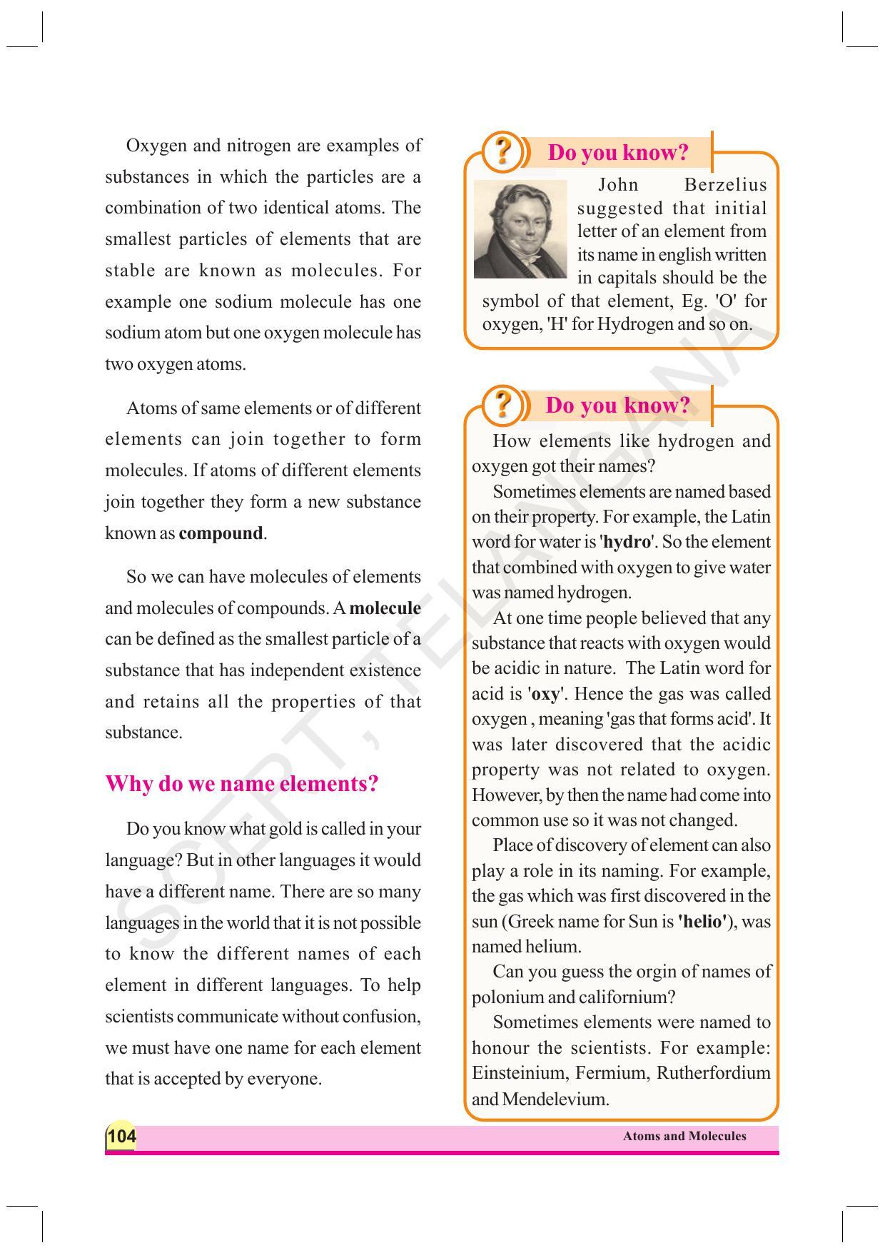 TS SCERT Class 9 Physical Science (English Medium) Text Book - Page 116