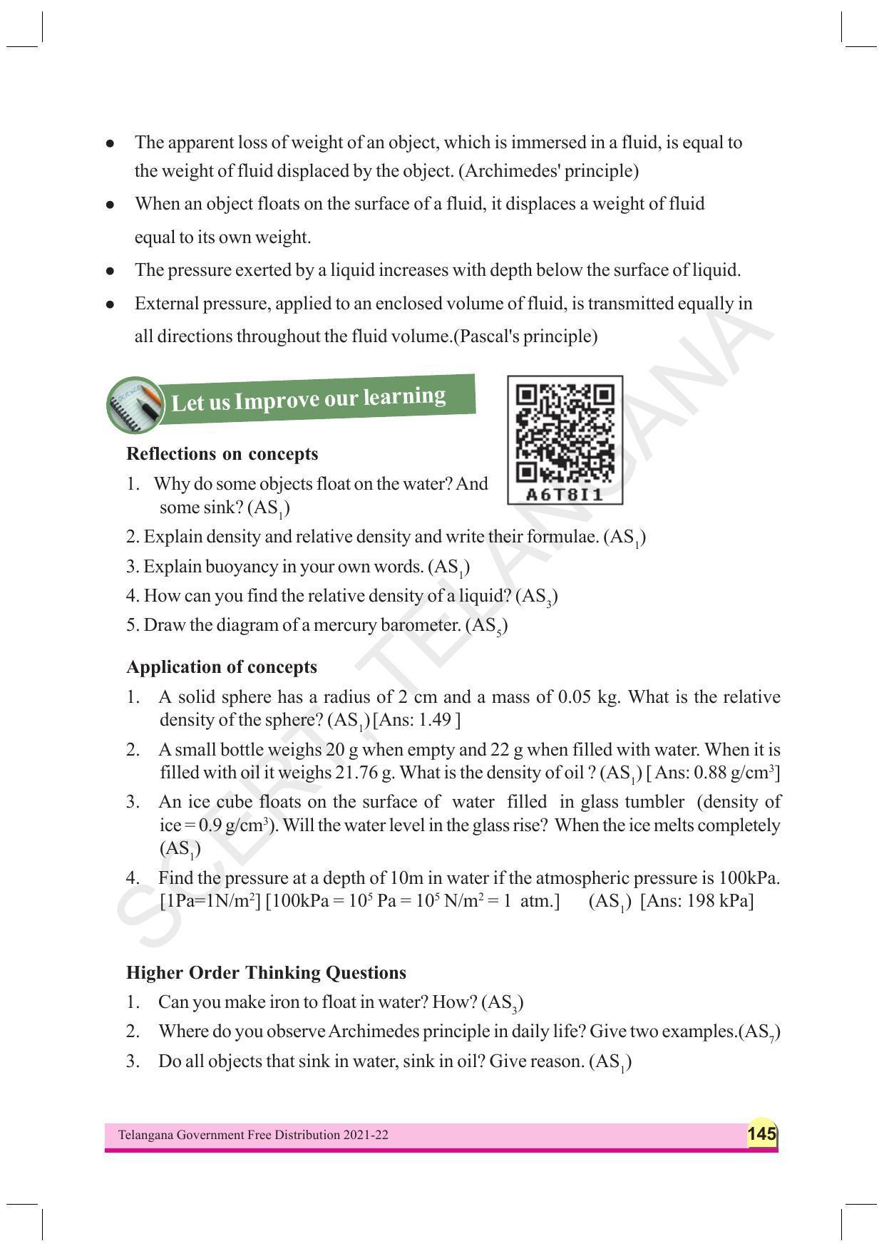 TS SCERT Class 9 Physical Science (English Medium) Text Book - Page 157