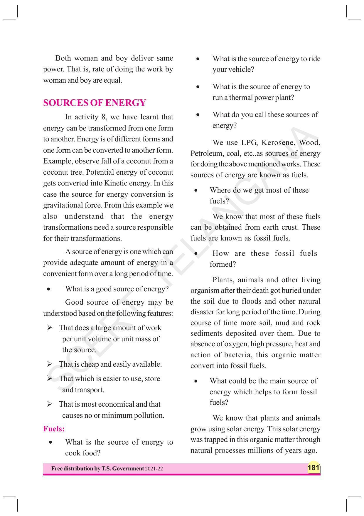 TS SCERT Class 9 Physical Science (English Medium) Text Book - Page 193