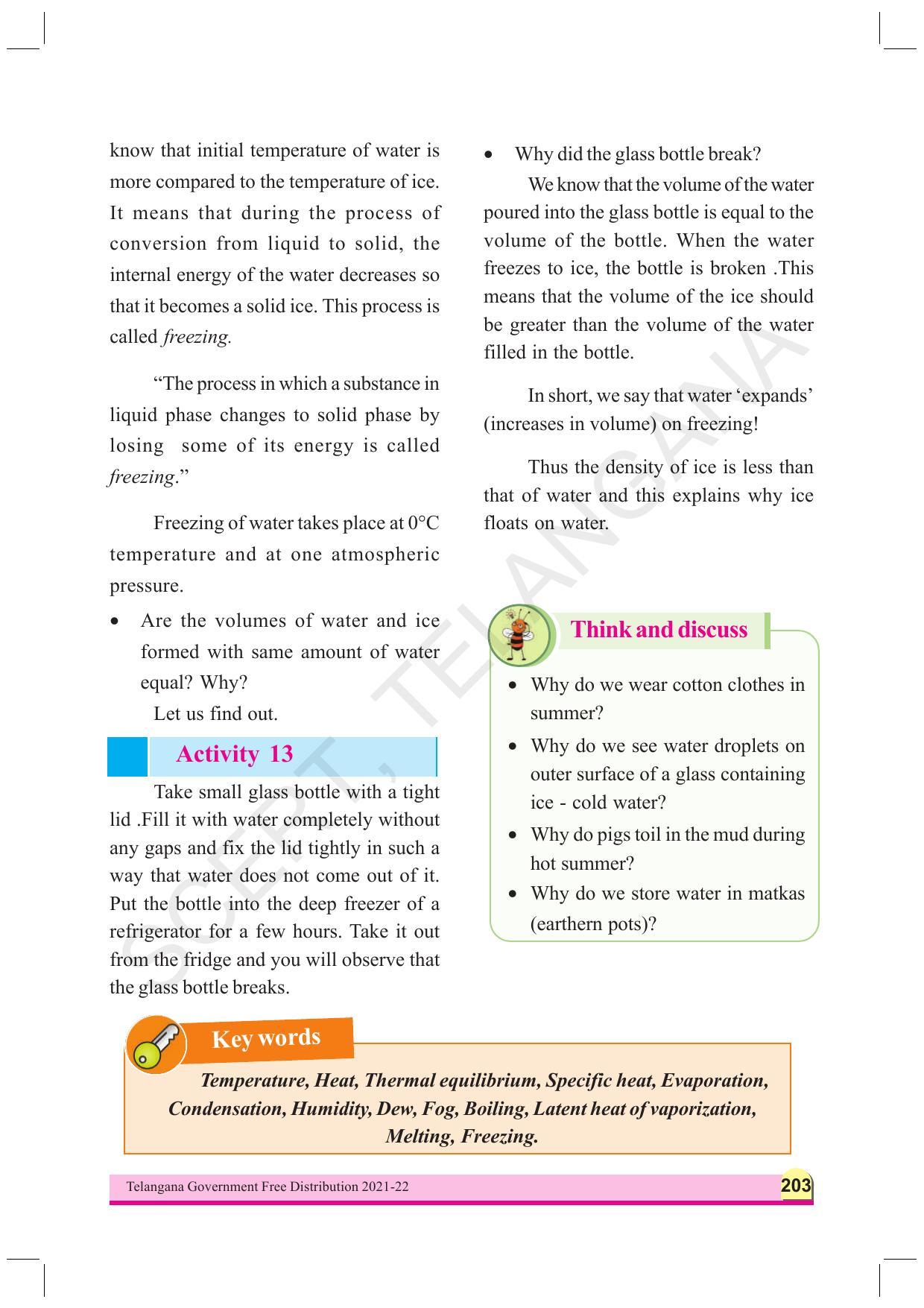 TS SCERT Class 9 Physical Science (English Medium) Text Book - Page 215