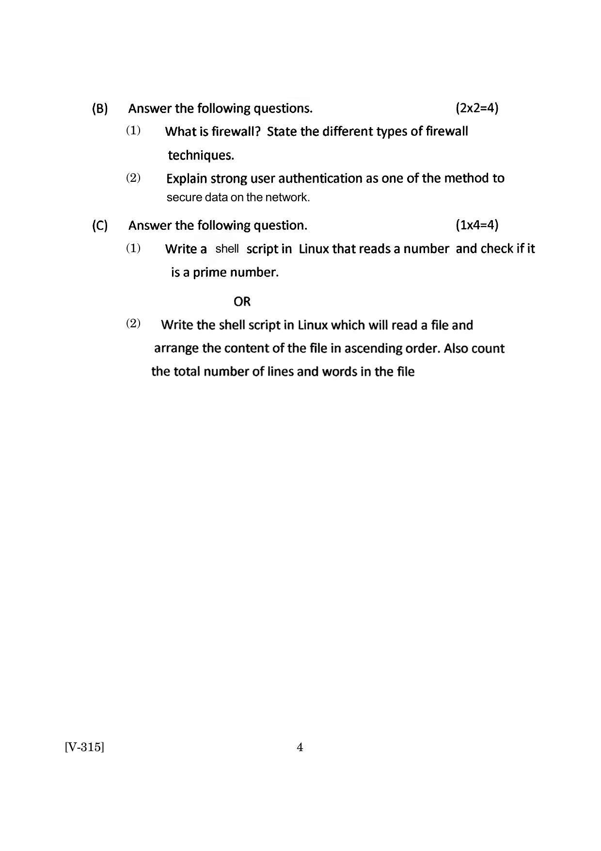 Goa Board Class 12 Computer Organization and Operating System  March 2019 (March 2019) Question Paper - Page 4