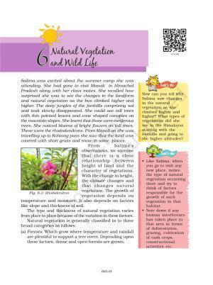 NCERT Book for Class 7 Social Science(Geography): Chapter 6-Natural Vegetation and Wildlife