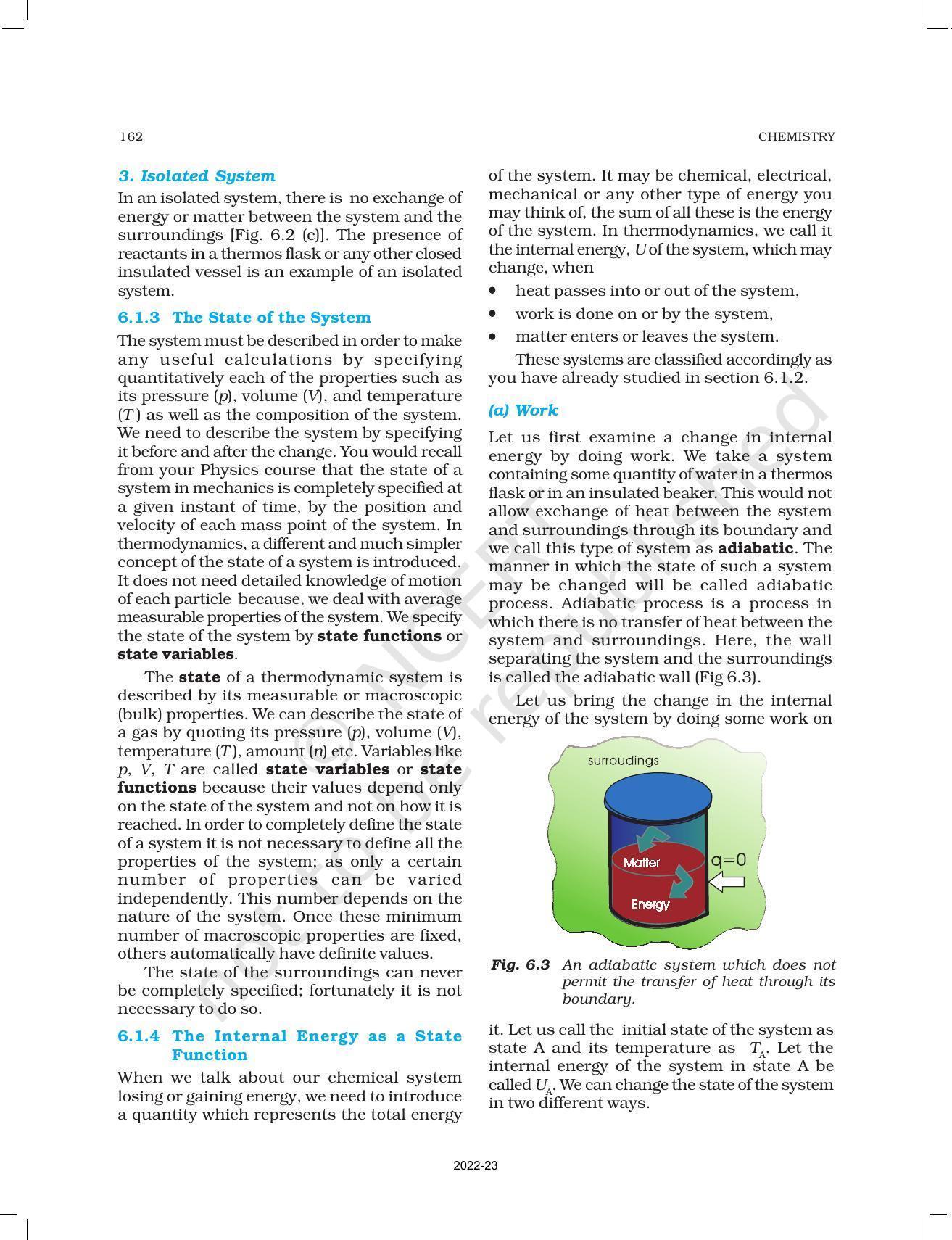 NCERT Book for Class 11 Chemistry Chapter 6 Thermodynamics - Page 3