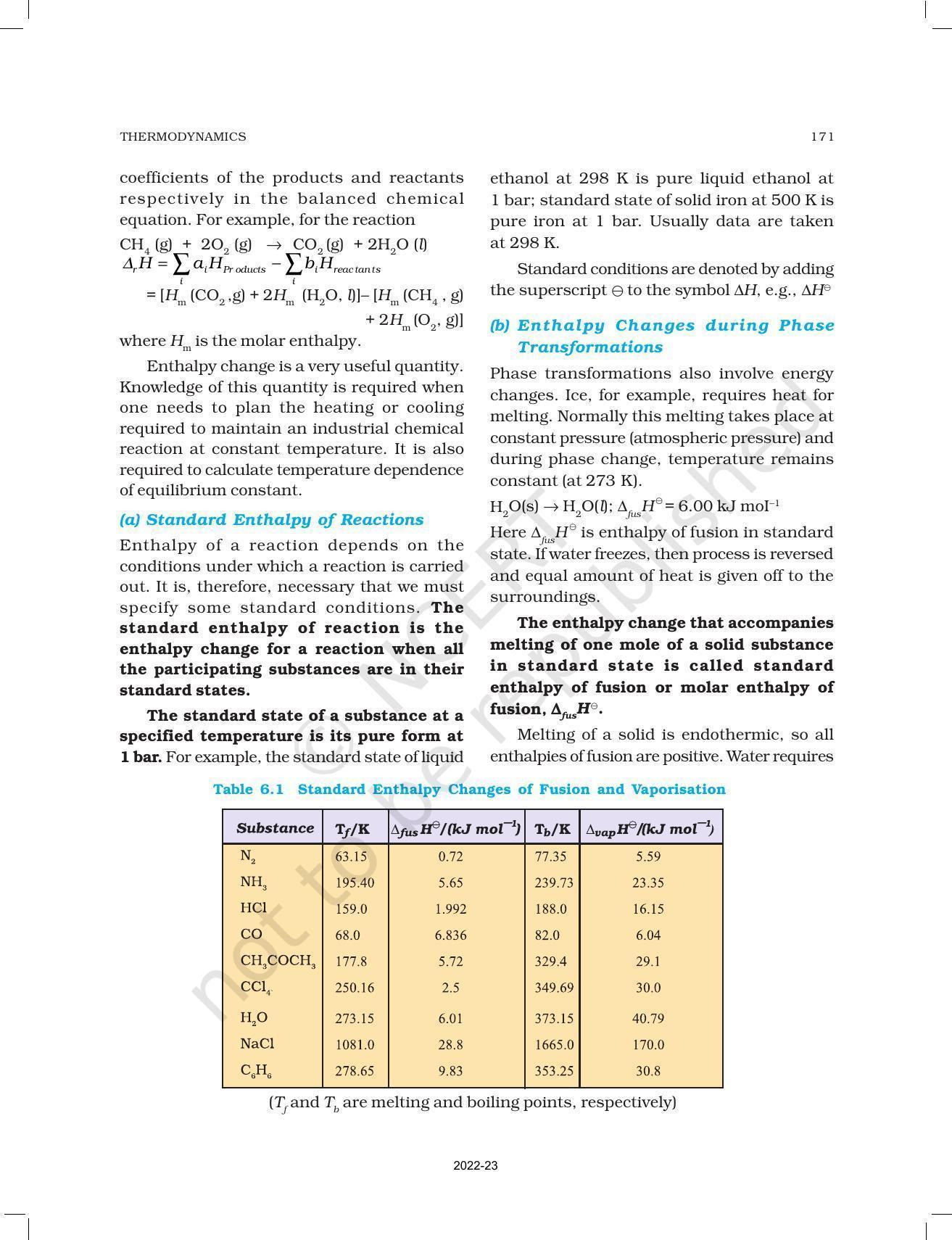 NCERT Book for Class 11 Chemistry Chapter 6 Thermodynamics - Page 12