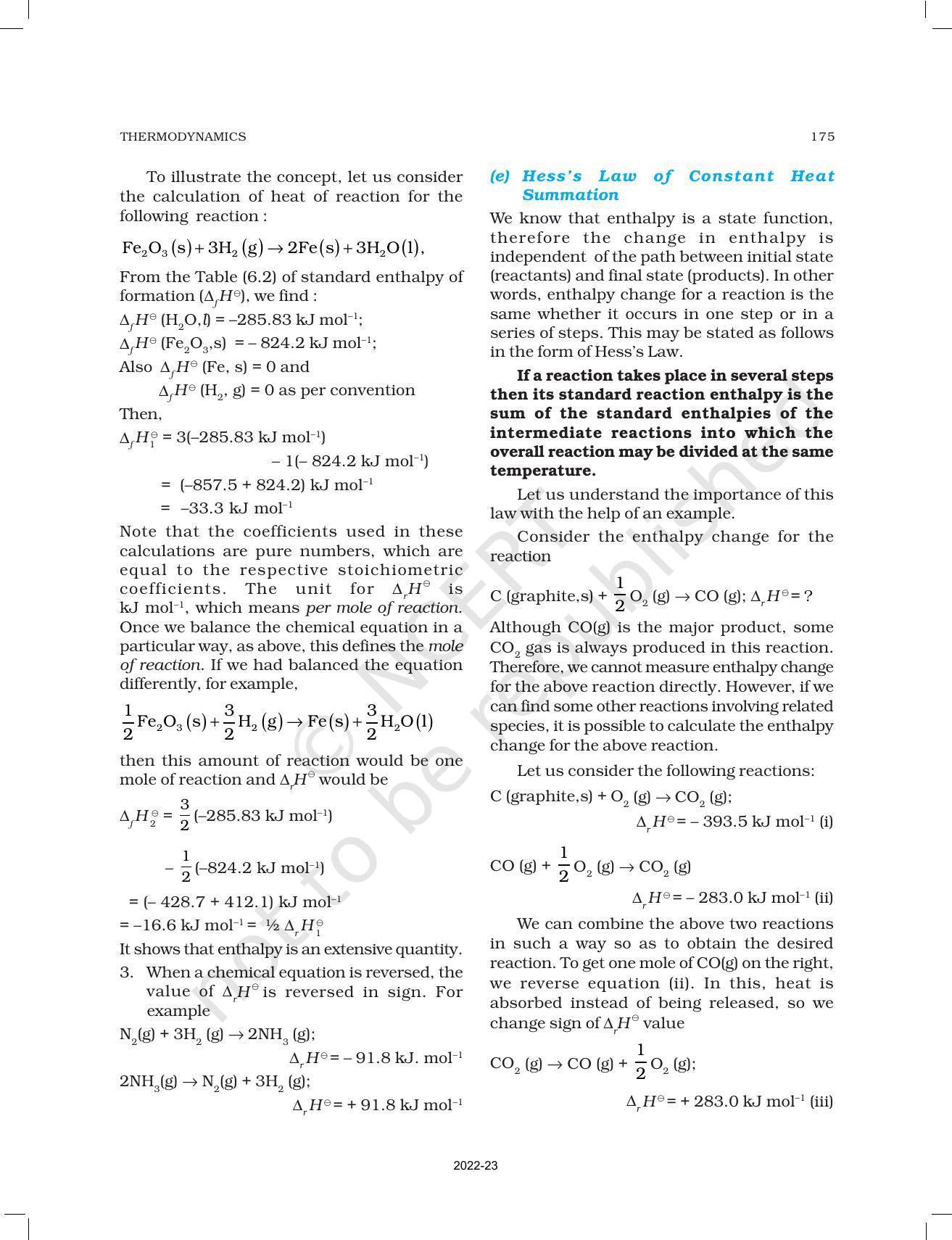 NCERT Book for Class 11 Chemistry Chapter 6 Thermodynamics - Page 16