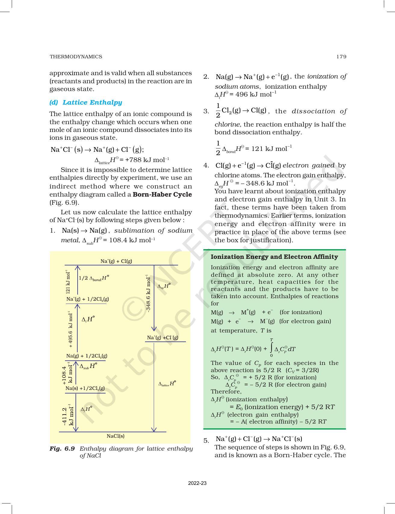 NCERT Book for Class 11 Chemistry Chapter 6 Thermodynamics - Page 20