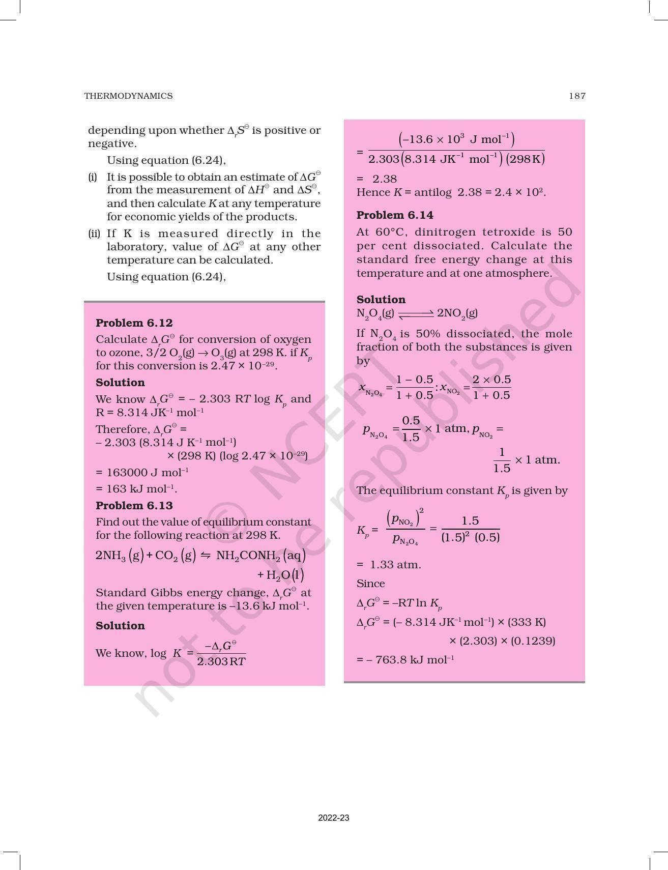 NCERT Book for Class 11 Chemistry Chapter 6 Thermodynamics - Page 28