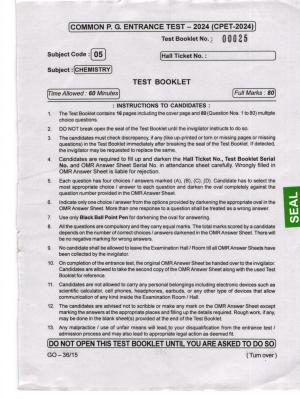 Odisha CPET 2024 CHEMISTRY Question Paper
