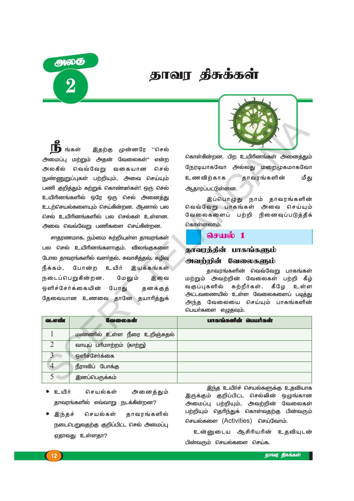 TS SCERT Class 9 Biological Science (Tamil Medium) Text Book - Page 24